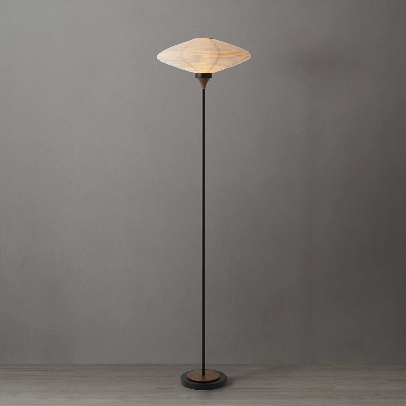 Roswell 70.5 inch 9 watt Matte Black Torchiere Portable Light