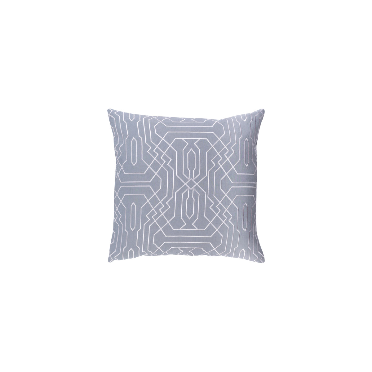 Ridgewood 20 X 20 inch Medium Gray and White Pillow
