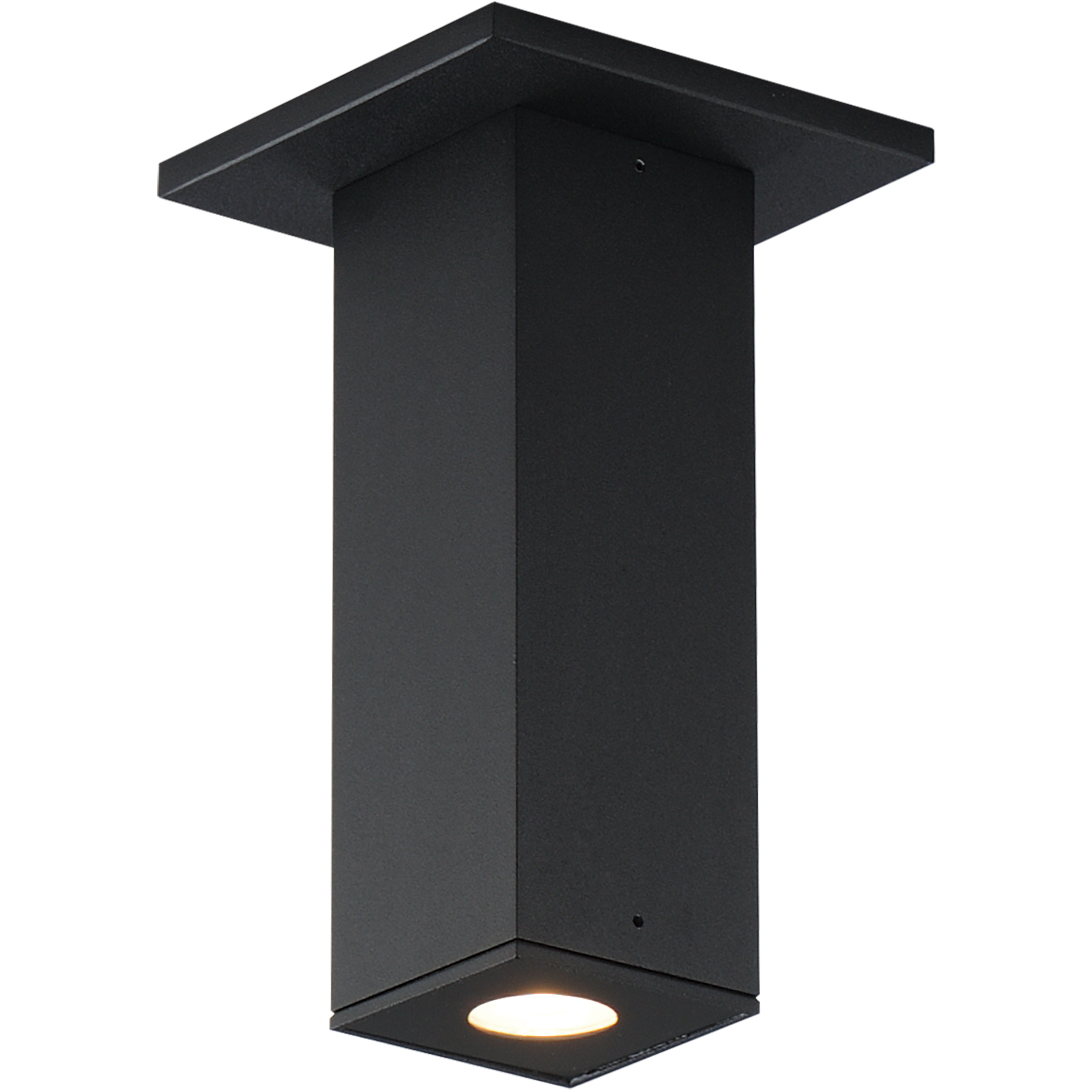 Culvert LED Black Outdoor Flush Mount