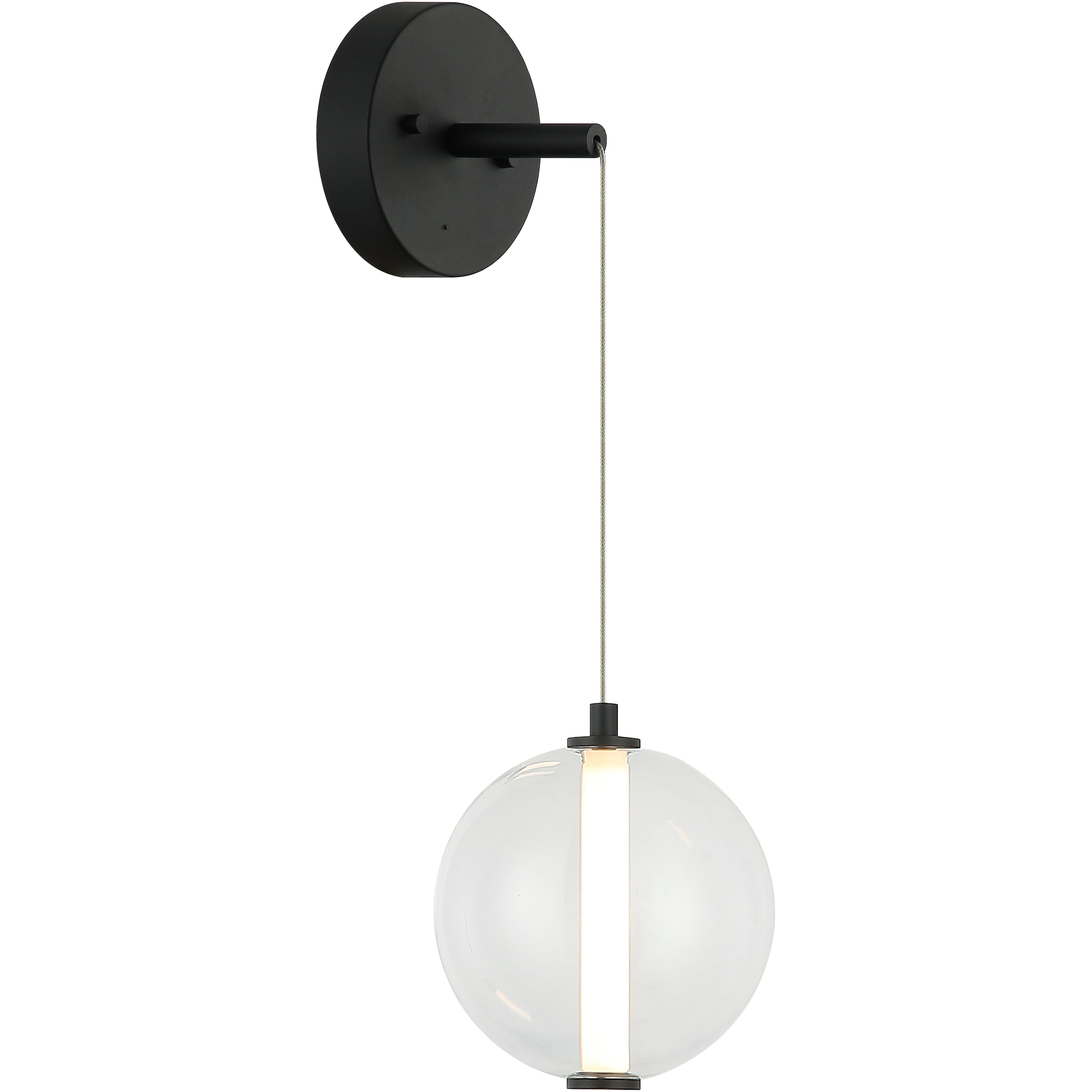 Belange LED 6 inch Matte Black Wall Sconce Wall Light