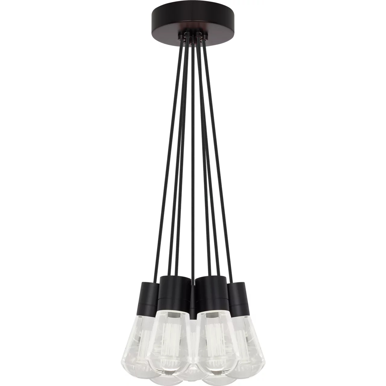 Sean Lavin Alva LED 3.6 inch Black Pendant Ceiling Light in LED 90 CRI 3000K, 7, Black Cord, Integrated LED