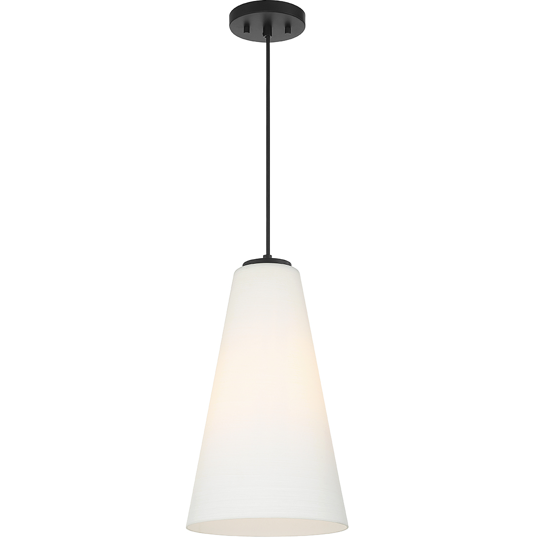 Christos 1 Light 10 inch Matte Black Pendant Ceiling Light, Lighting One