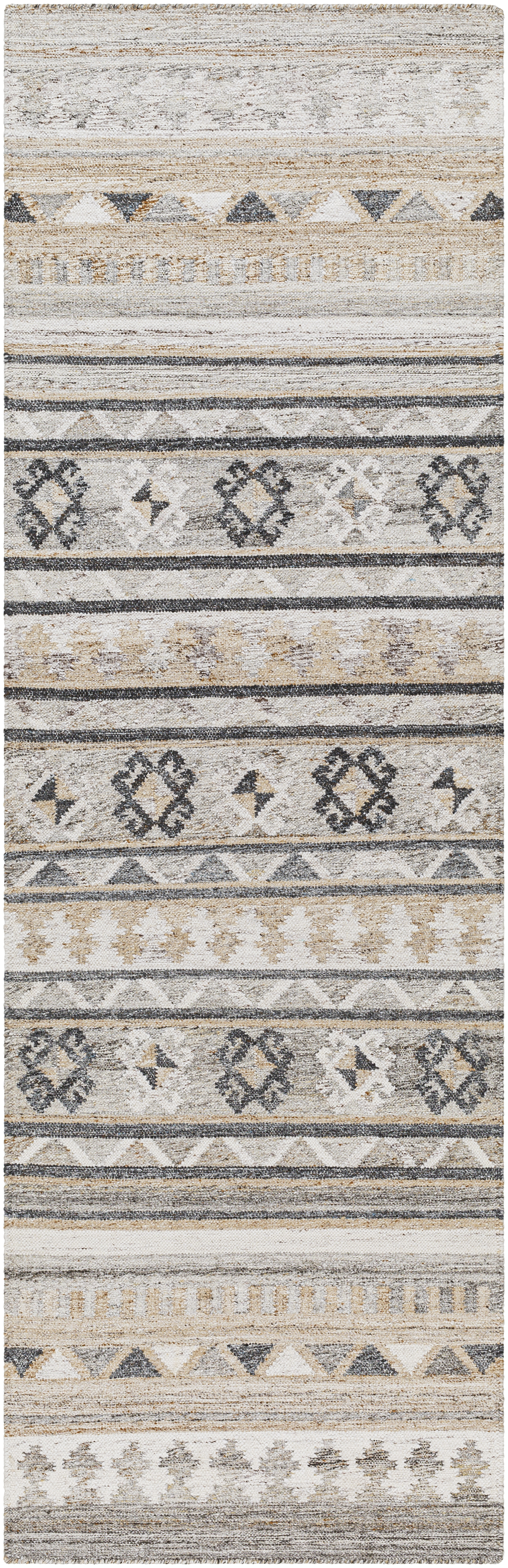 Alyssa 96 X 30 inch Light Grey Rug, Runner