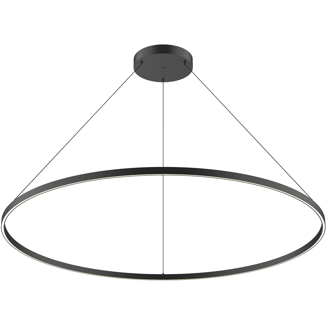 Cerchio LED 59 inch Black Pendant Ceiling Light