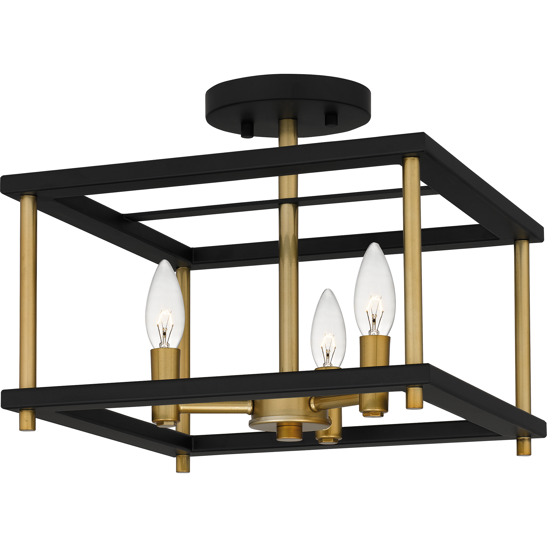 Quoizel KNW1713MBK Kynwyd 3 Light 13 inch Matte Black Semi