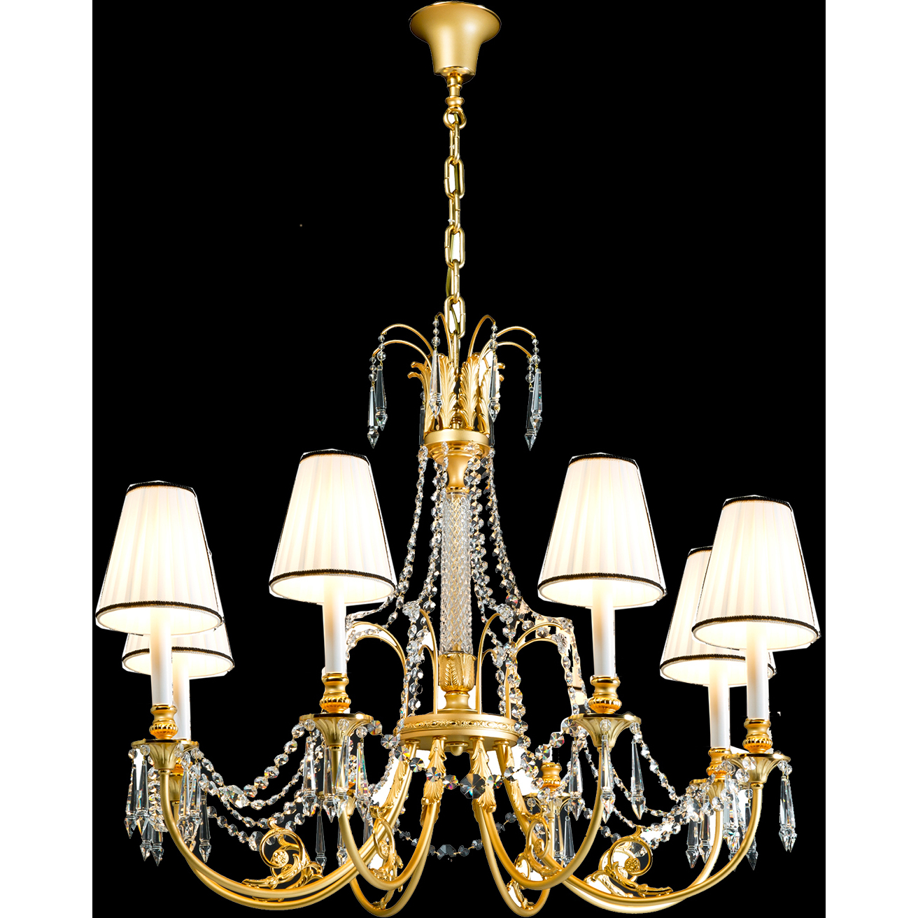 Mariner Luxury LED 35.83 inch Polished Brass Chandelier Ceiling Light