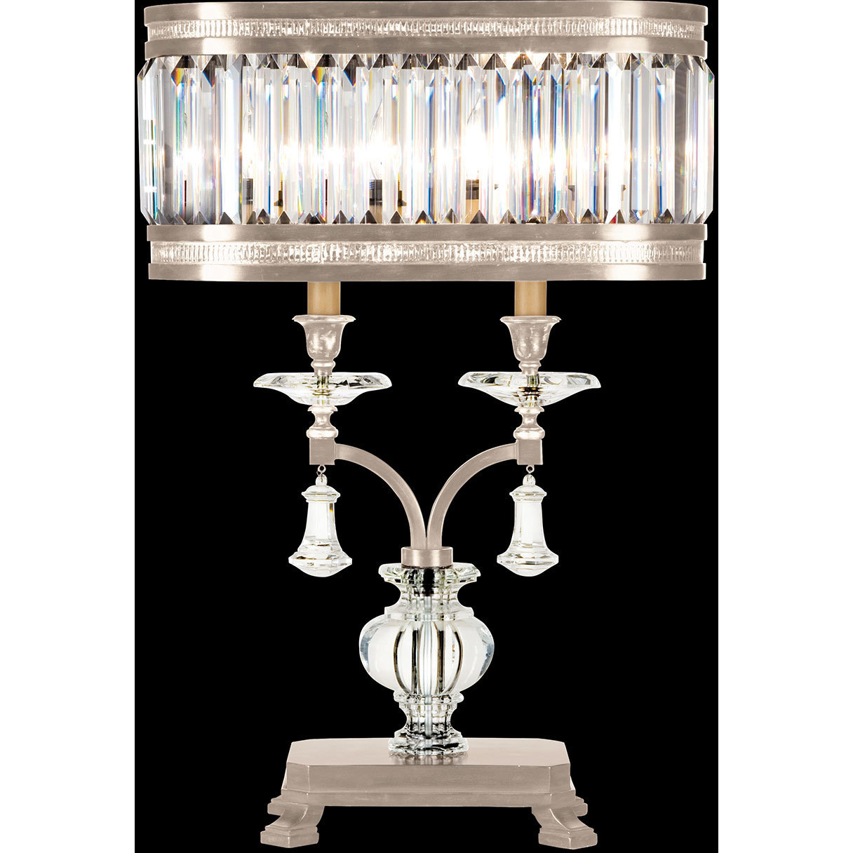Eaton Place 31 inch 60 watt Silver Table Lamp Portable Light