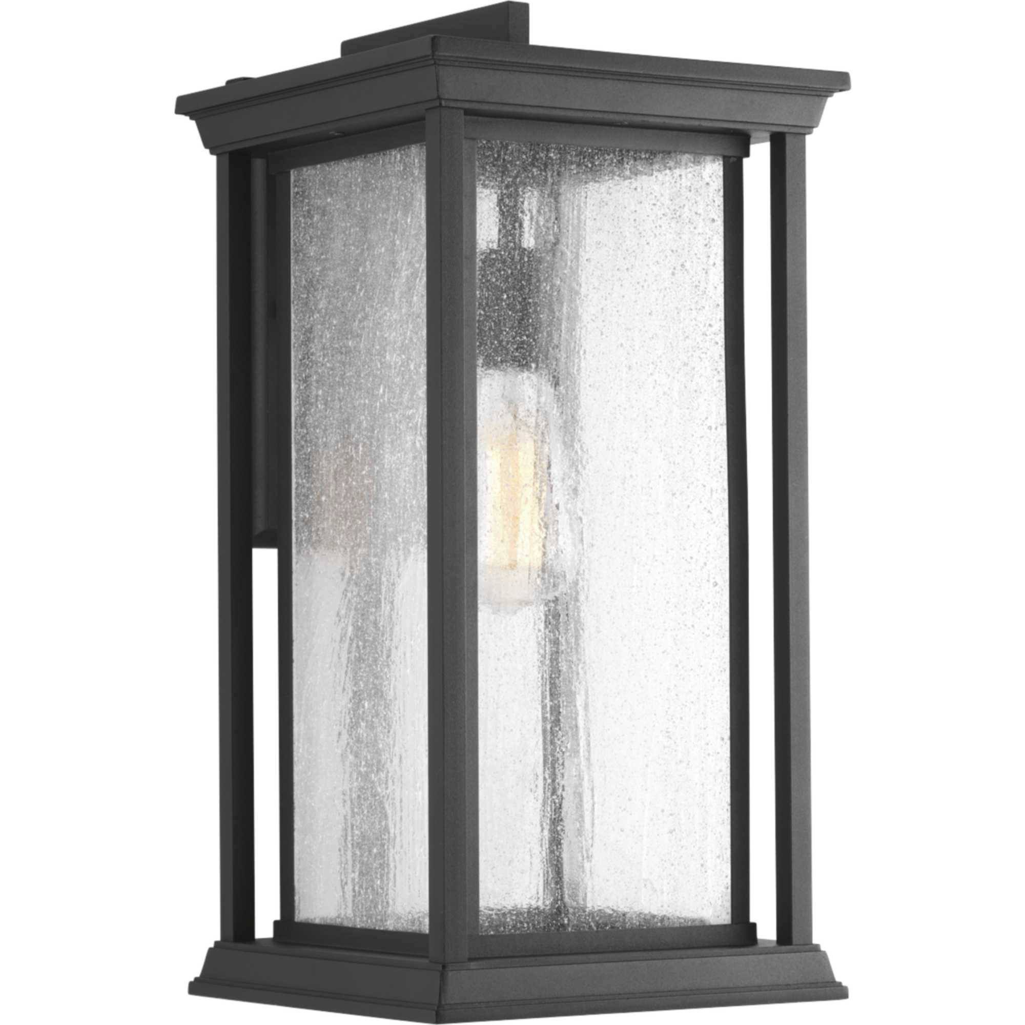 Endicott 1 Light 18 inch Textured Black Outdoor Wall Lantern, Large 
