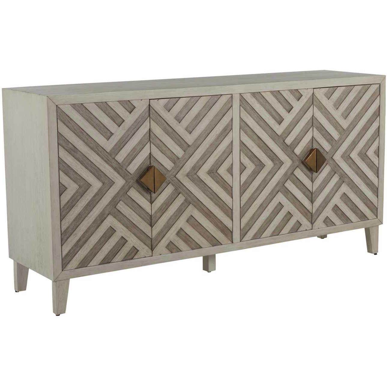 Molena Sesame White / Antique Grey / Brushed Bronze Cabinet
