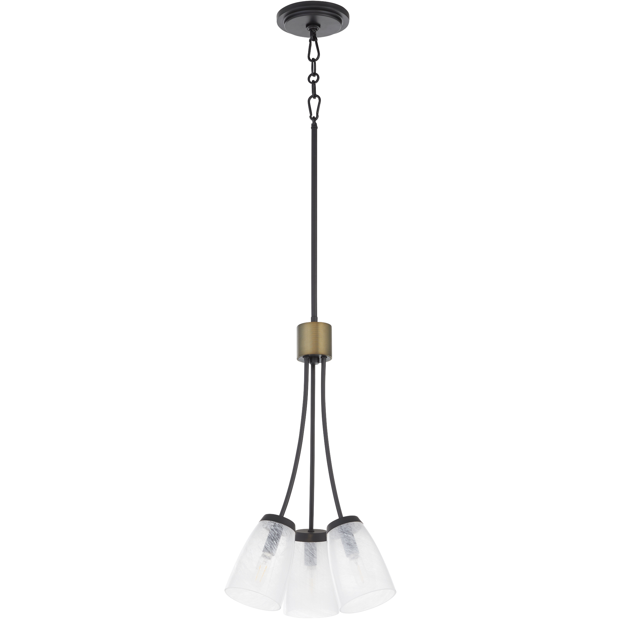 Arpeggio 3 Light 15 inch Matte Black Pendant Ceiling Light