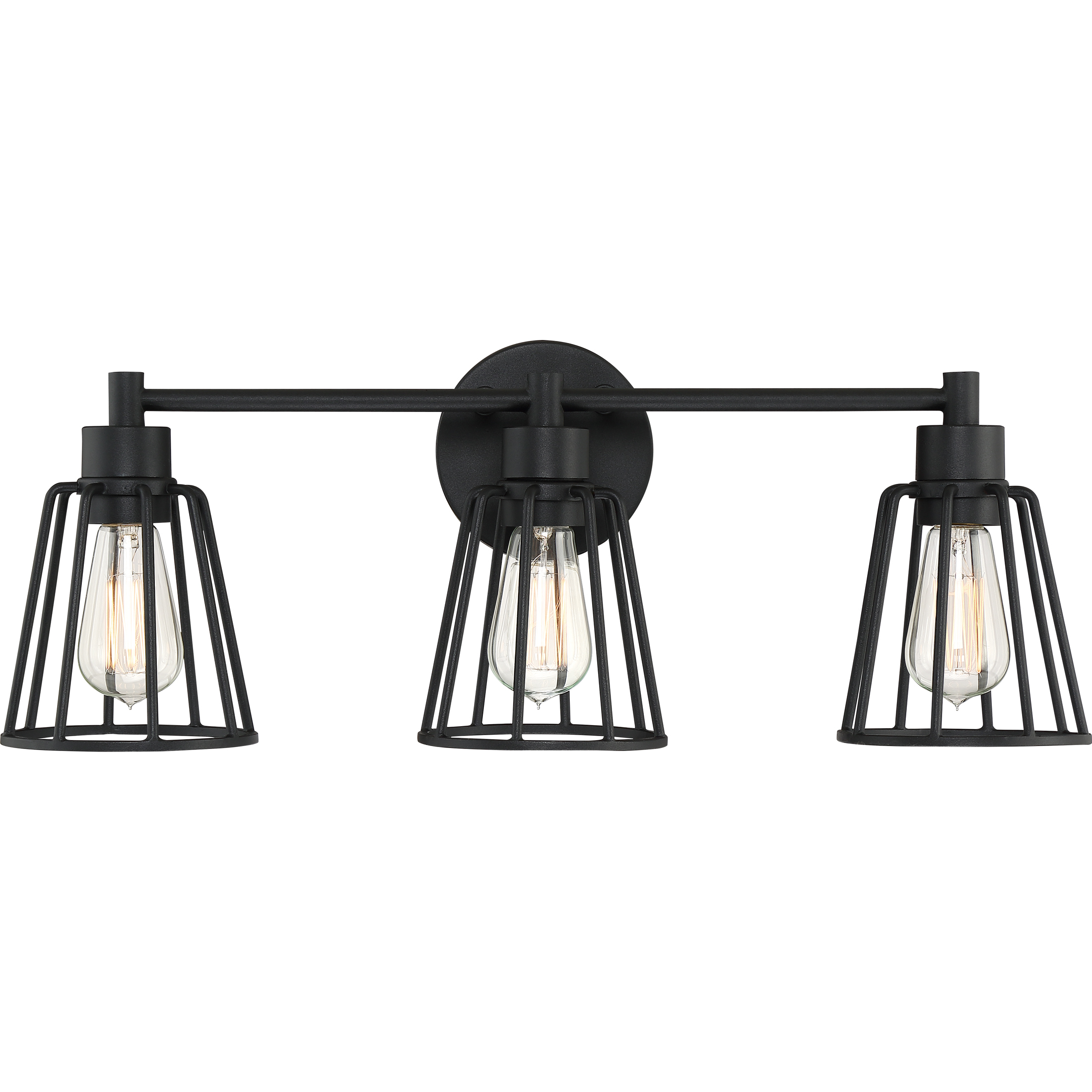 Atticus 3 Light 24 inch Earth Black Vanity Light Wall Light