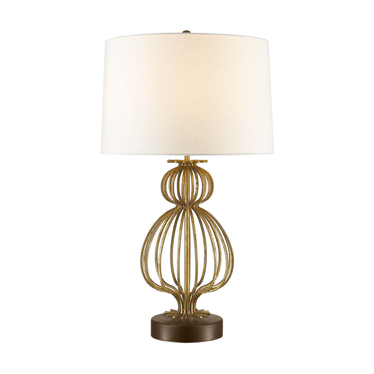 Lafitte 28 inch 100.00 watt Aged Gold Table Lamp Portable Light, Gilded Nola