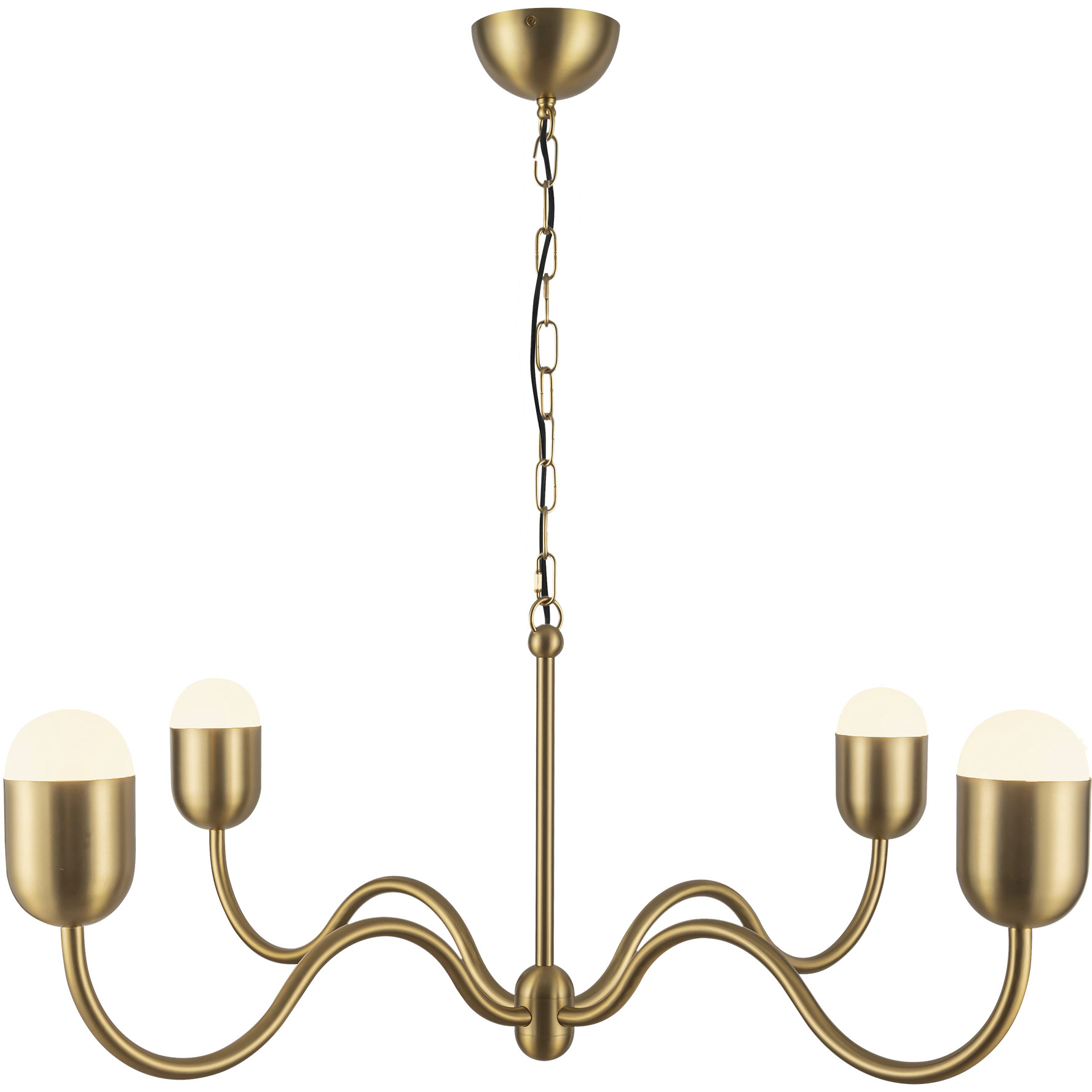 Alora Mood Effie 4 Light 39 inch Brushed Gold Chandelier Ceiling Light
