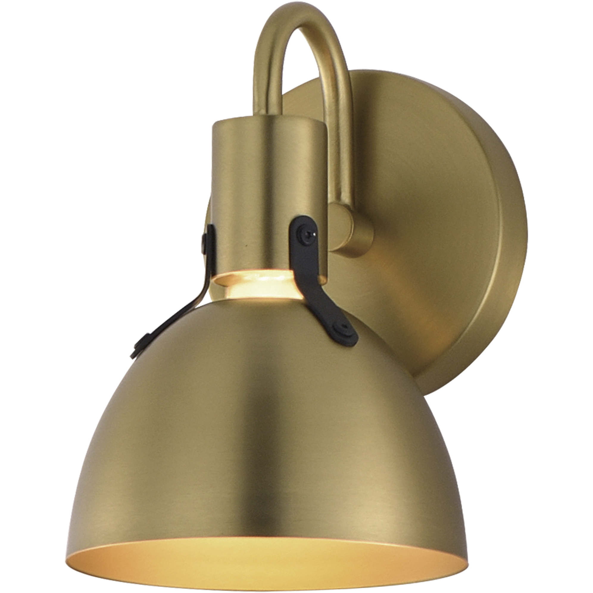 Dusk 1 Light 6 inch Satin Brass Bath Vanity Wall Light