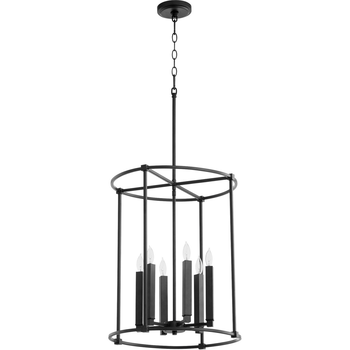 Olympus 6 Light 17.75 inch Noir Entry Ceiling Light