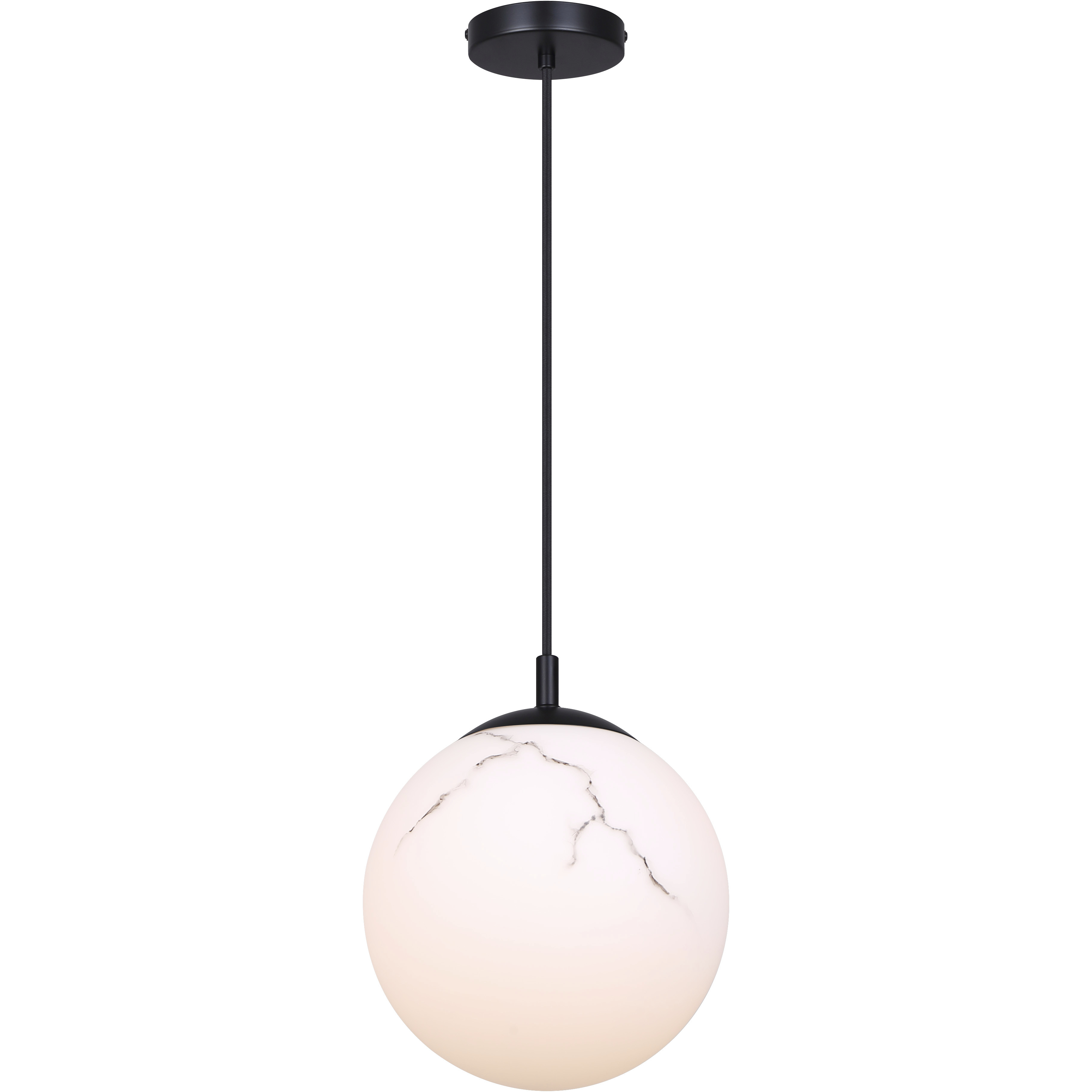Halsey 1 Light 9.75 inch Black Pendant Ceiling Light
