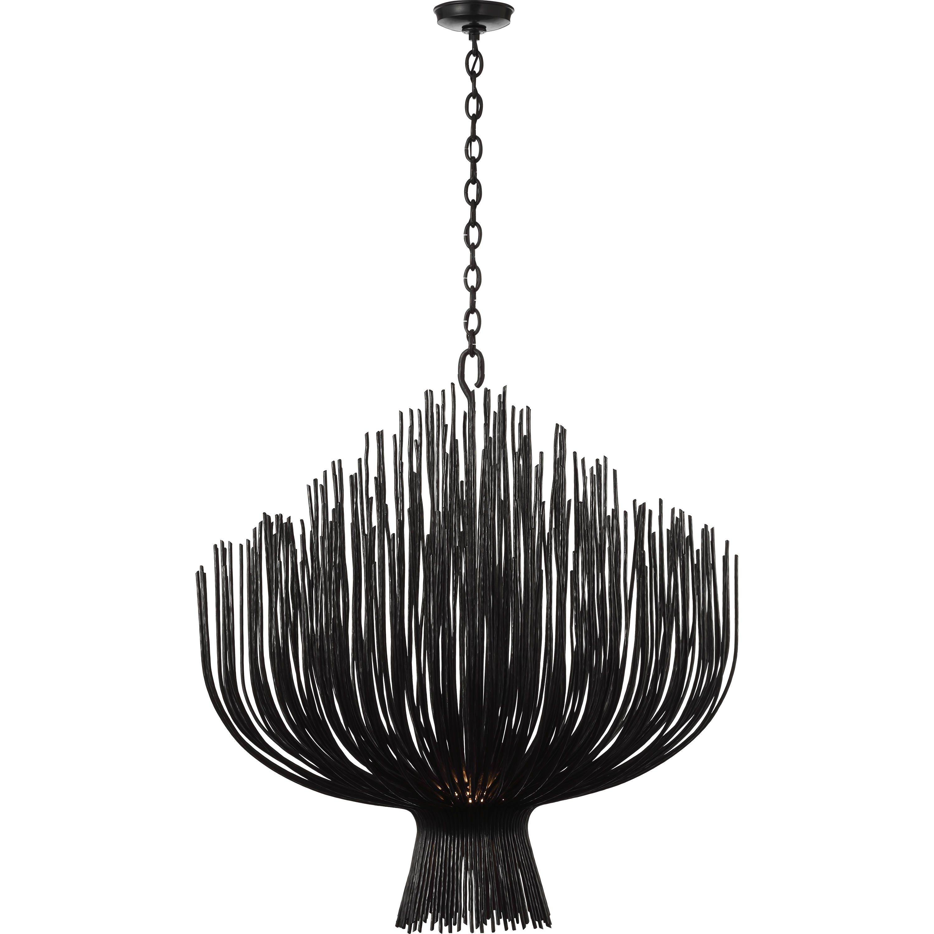 Chapman & Myers Astra LED 41.75 inch Aged Iron Sculpted Chandelier Ceiling Light