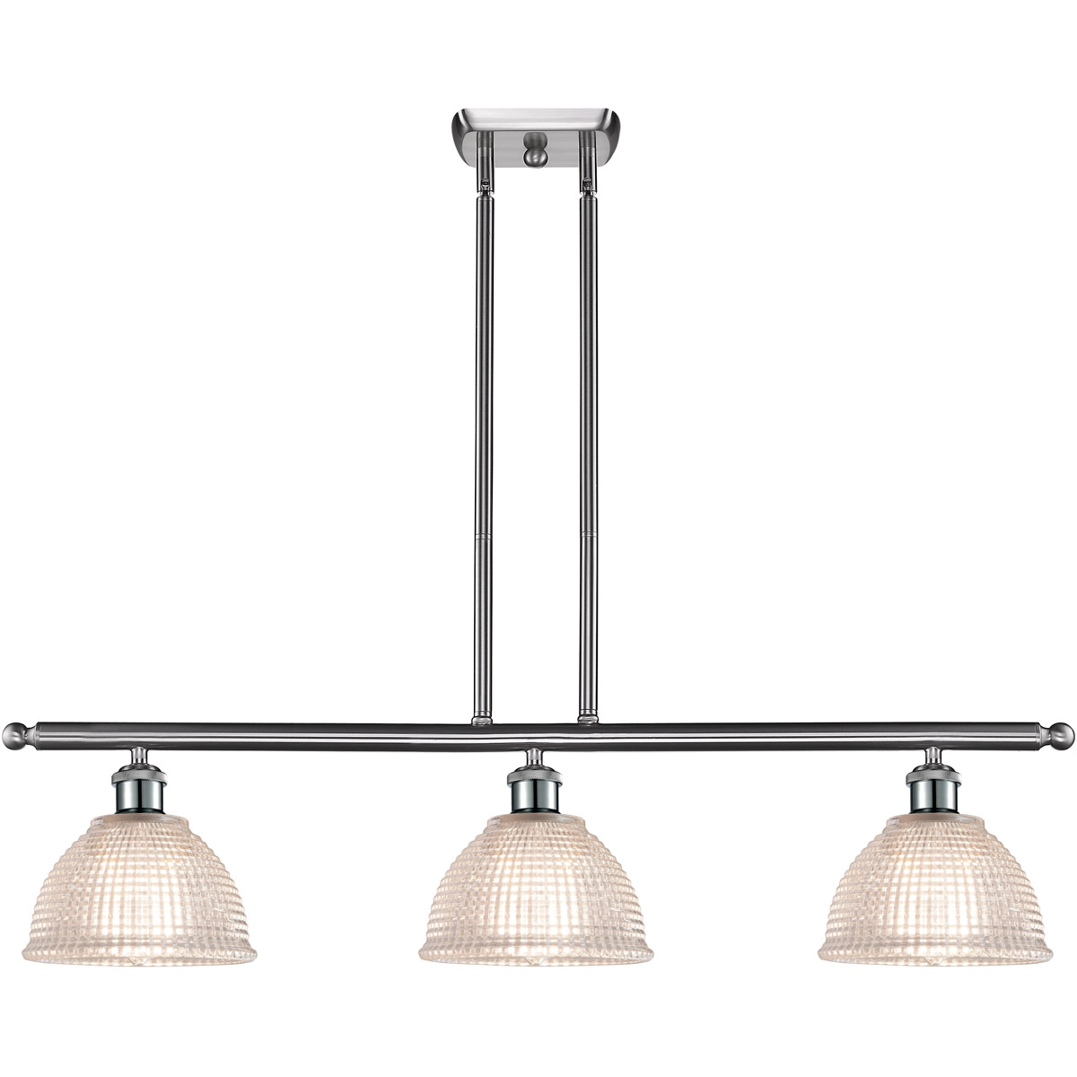 Ballston Arietta 3 Light 36 inch Brushed Satin Nickel Island Light Ceiling Light, Ballston