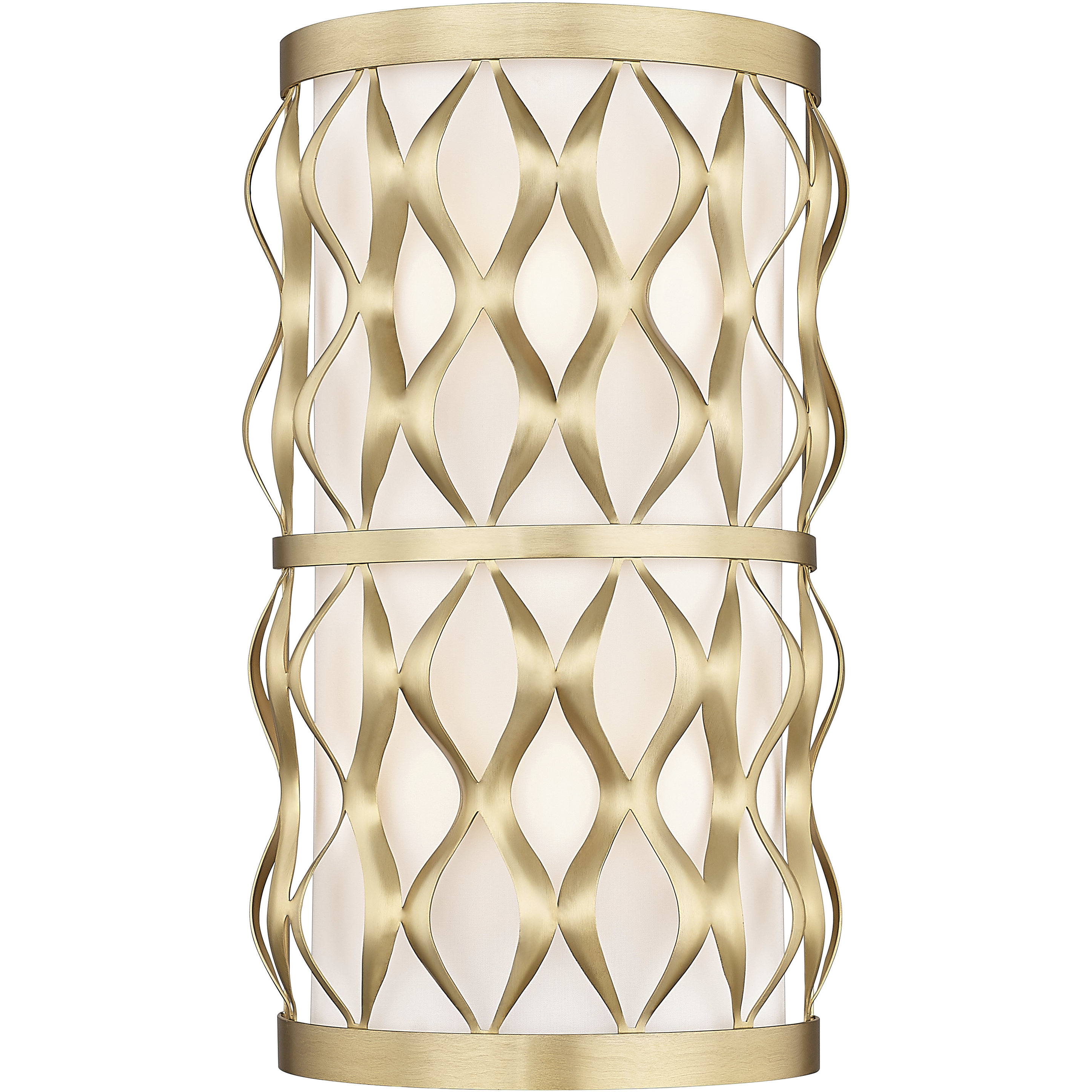 Harden 2 Light 8 inch Modern Gold Wall Sconce Wall Light