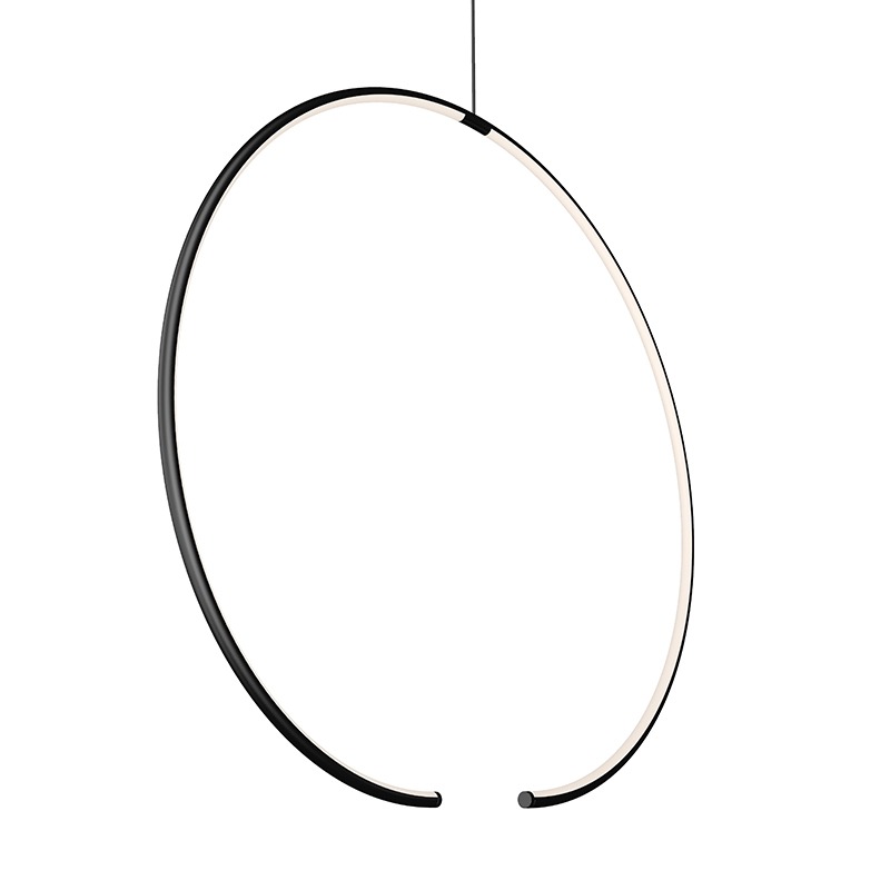 Torc LED 24.5 inch Satin Black Pendant Ceiling Light