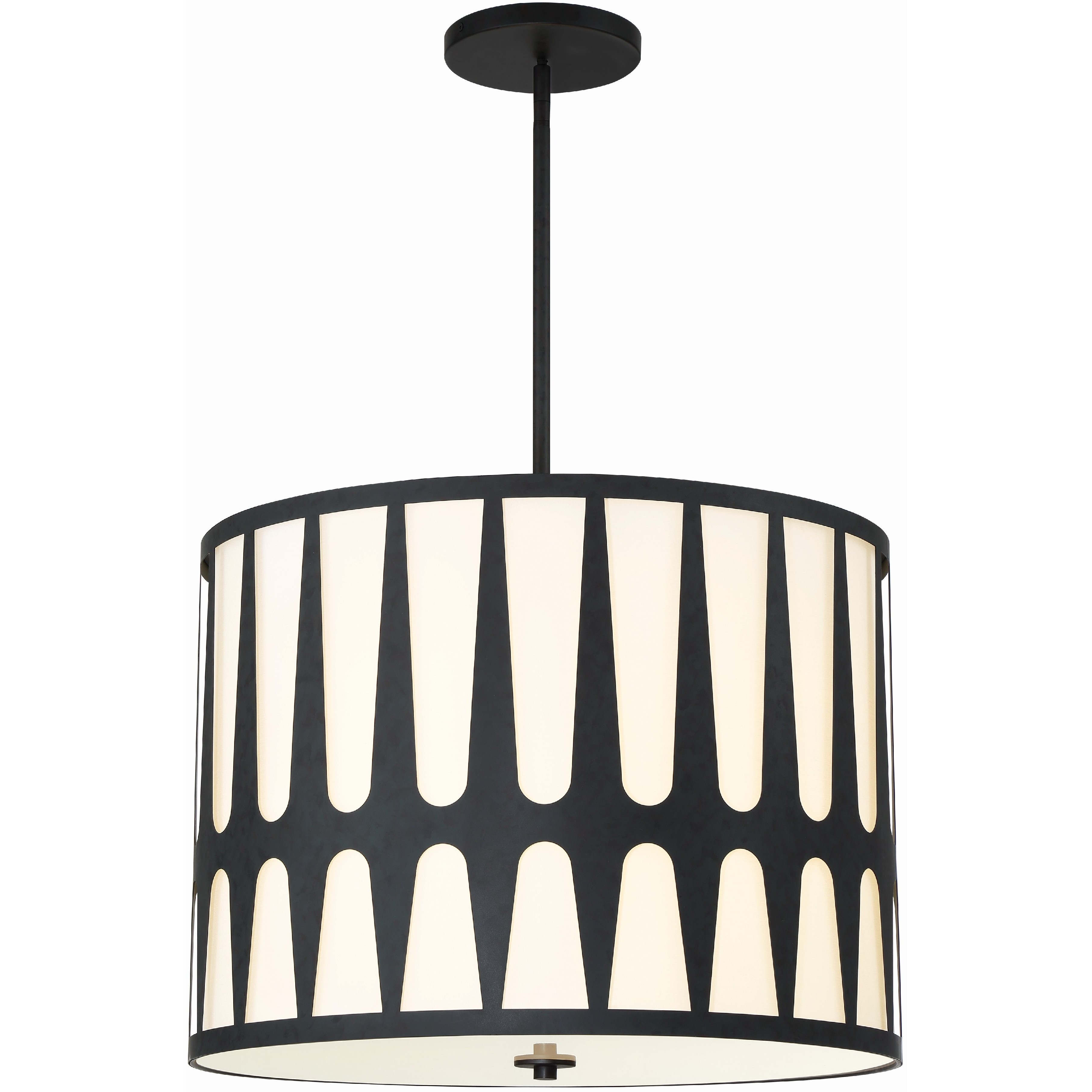 Royston 5 Light 24 inch Black Pendant Ceiling Light