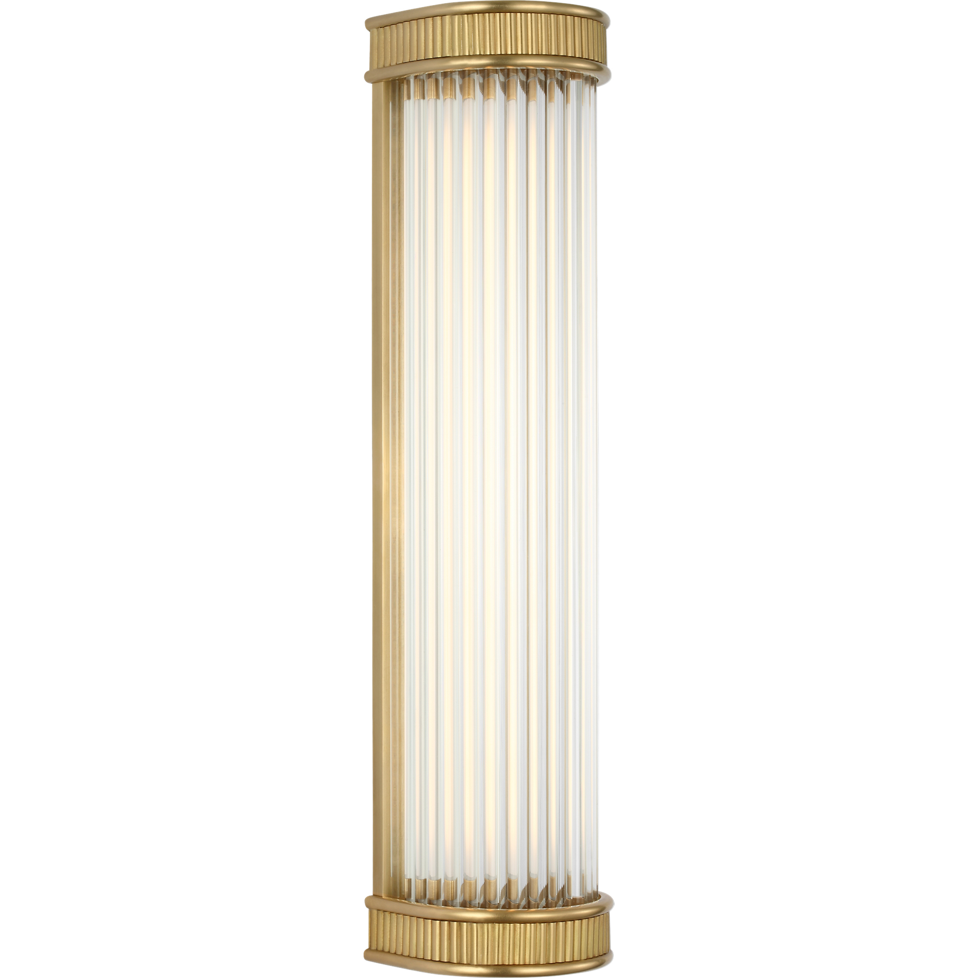 Marie Flanigan Menil LED 4.25 inch Soft Brass Linear Bath Sconce Wall Light