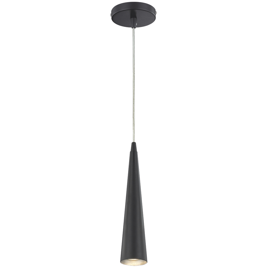 Sliver 1 Light 2.75 inch Black Mini Pendant Ceiling Light, Small