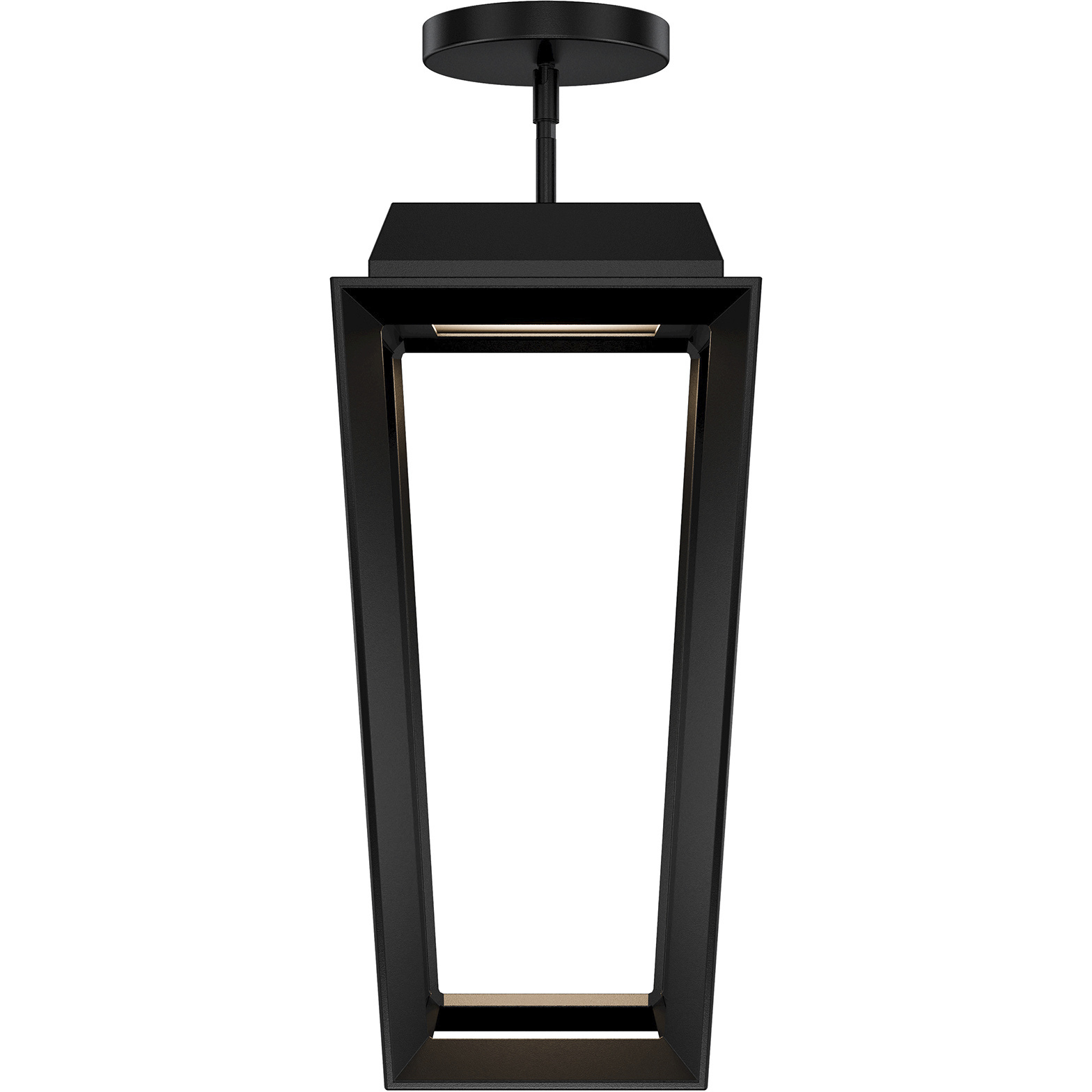Levee LED 12 inch Black Outdoor Mini-Pendant, dweLED