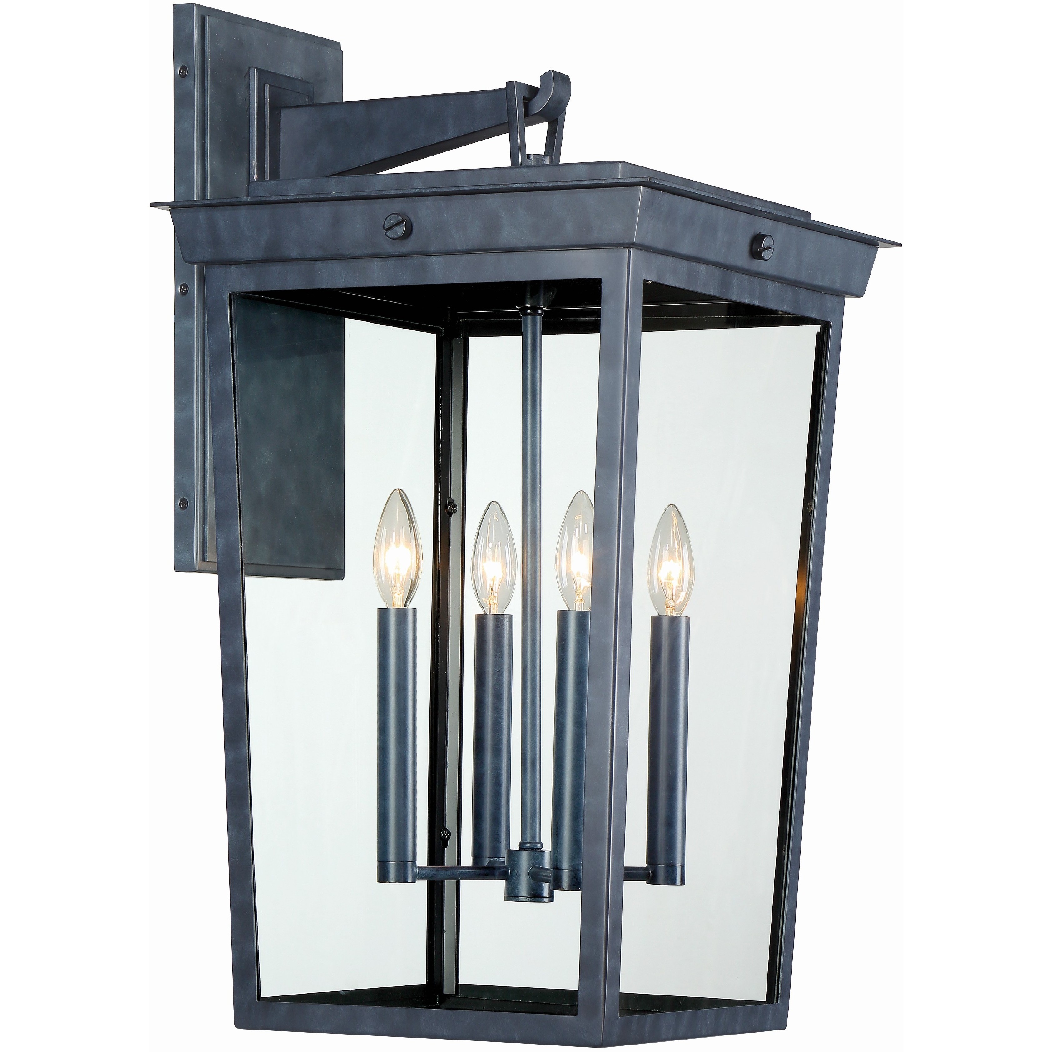 Belmont 4 Light 26 inch Graphite Outdoor Sconce