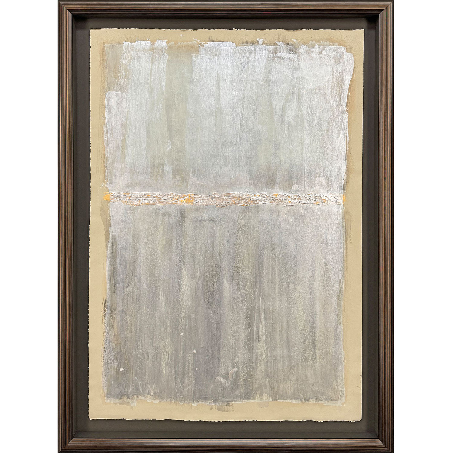 Neutral Bliss Beige and Brown and Metallic Framed Art, The Studio