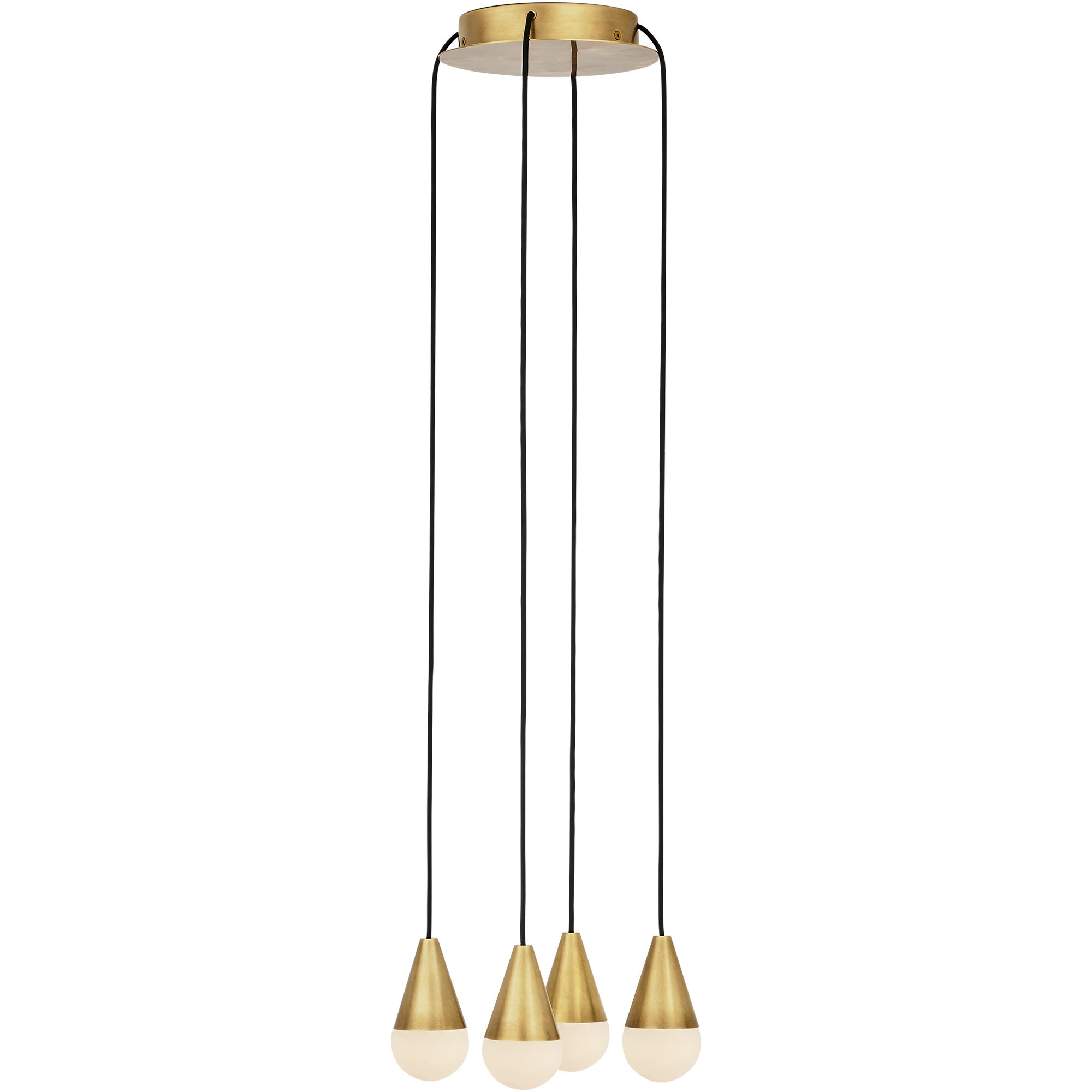 Sean Lavin Cupola 4 Light 10.5 inch Hand Rubbed Antique Brass Chandelier Ceiling Light