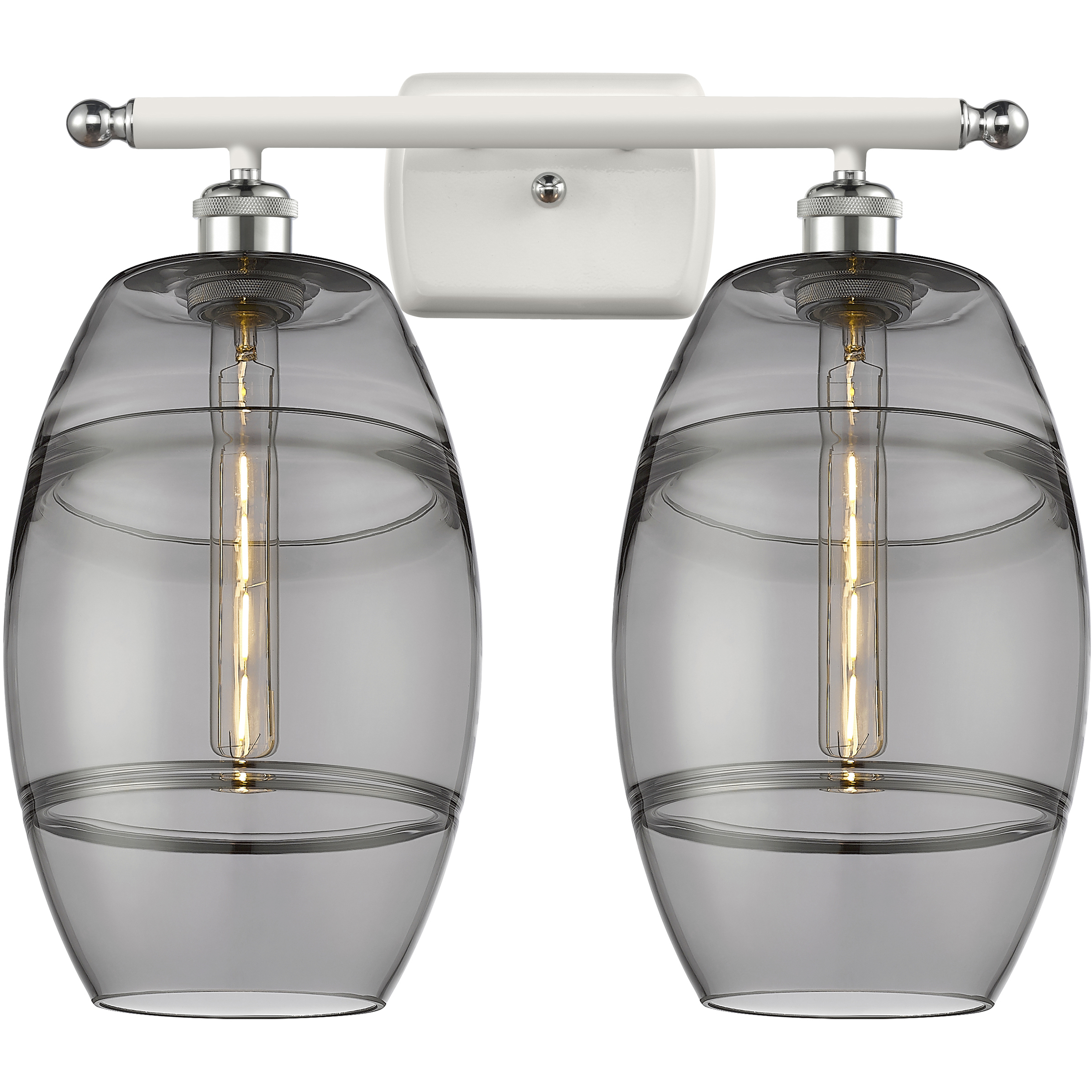 Ballston Vaz 2 Light 18 inch White Polished Chrome Bath Vanity Light Wall Light