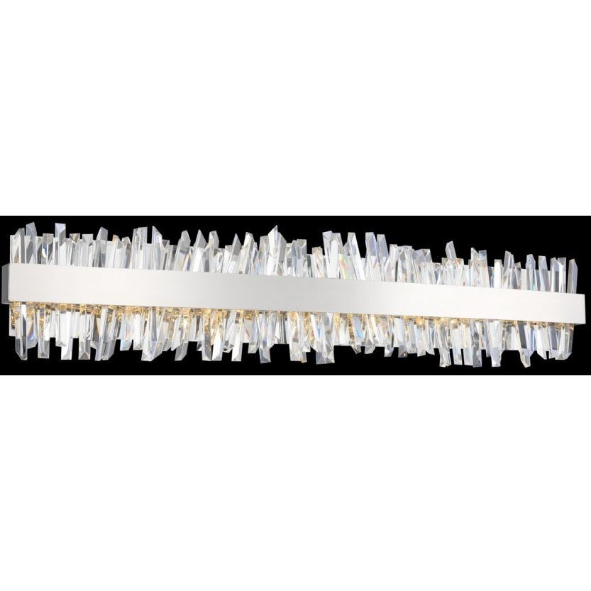 Glacier LED 38 inch Chrome Bath Vanity Light Wall Light