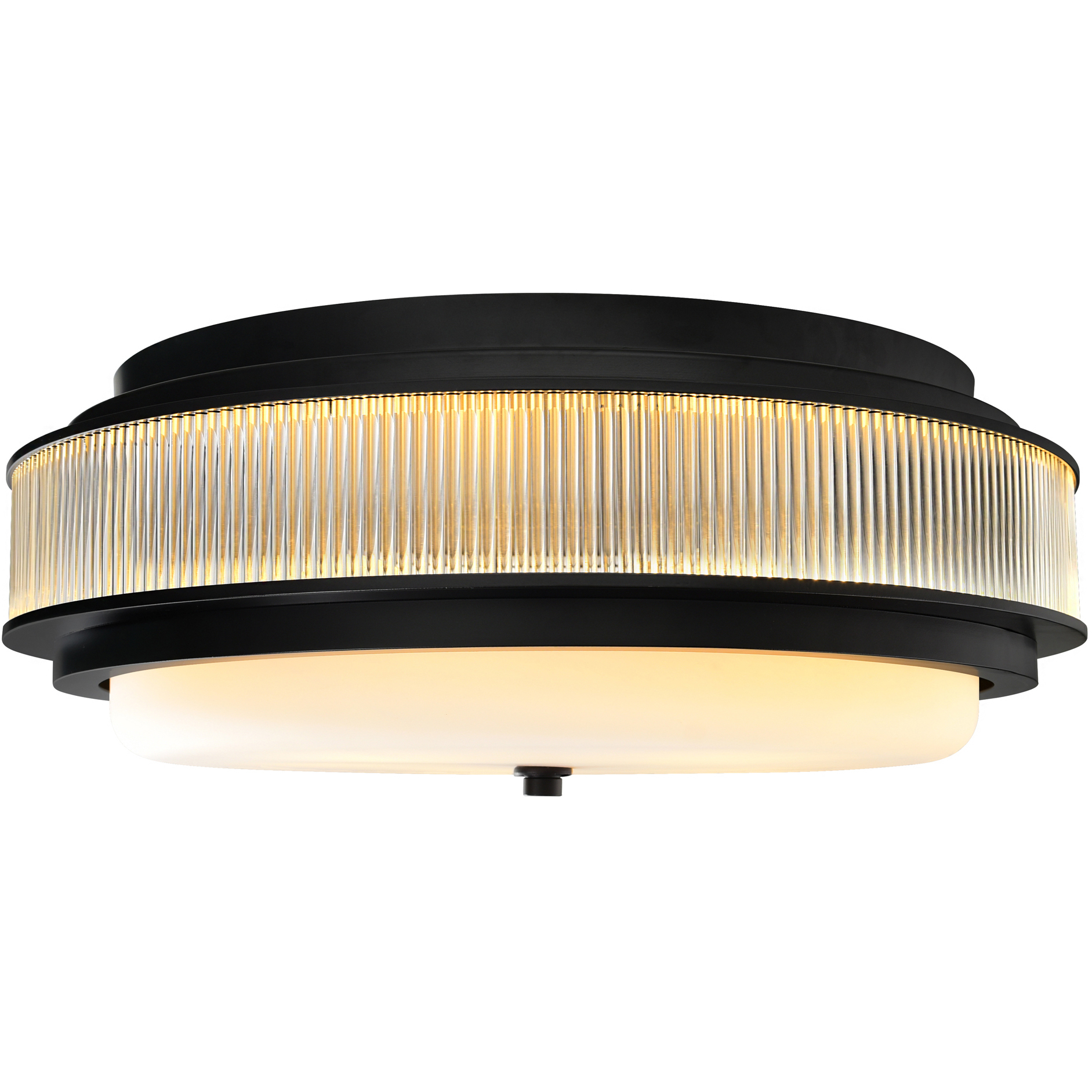 Valdivia 5 Light 22 inch Black Flush Mount Ceiling Light