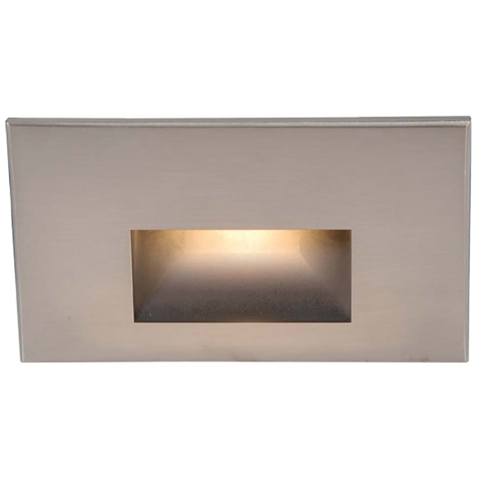 WAC 120V Step Light LED 1.5 inch Brushed Nickel ADA Step and Wall Light in 3000K Warm White LED, WAC Lighting