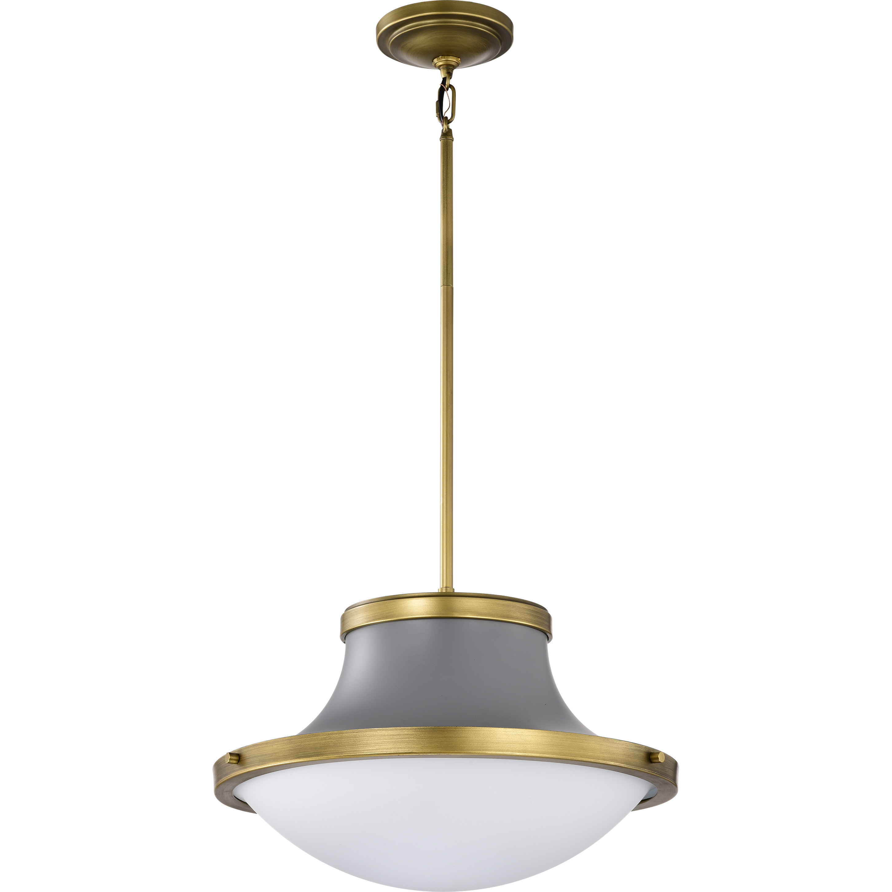 Lafayette 1 Light 18 inch Matte Gray Pendant Ceiling Light