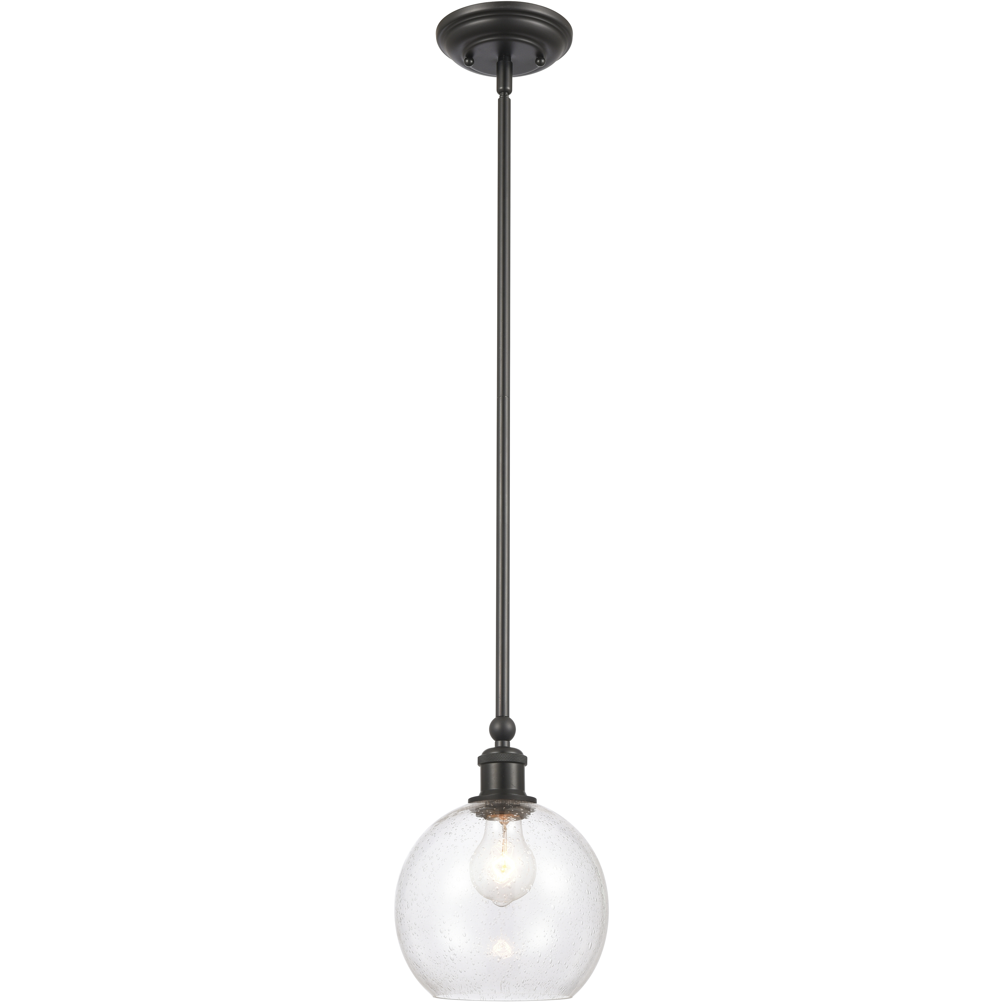 Ballston Concord LED 8 inch Matte Black Mini Pendant Ceiling Light in Seedy
