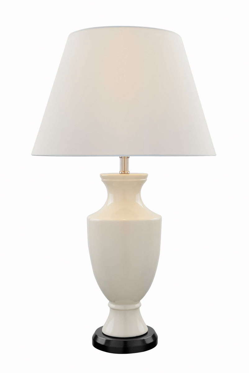 Pesach 25.5 inch 100 watt Ivory Table Lamp Portable Light