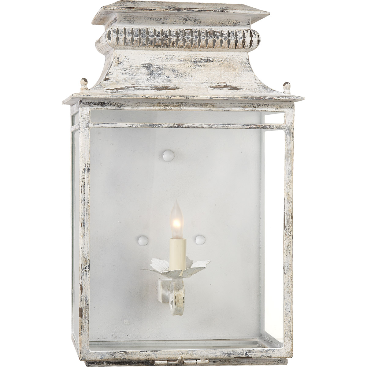 Suzanne Kasler Flea Market 1 Light 11.5 inch Old White Indoor Wall Lantern Wall Light