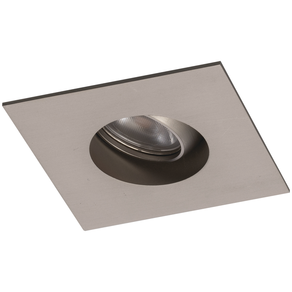 Ocularc LED Brushed Nickel Recessed Lighting in Flood, 2700K, Square