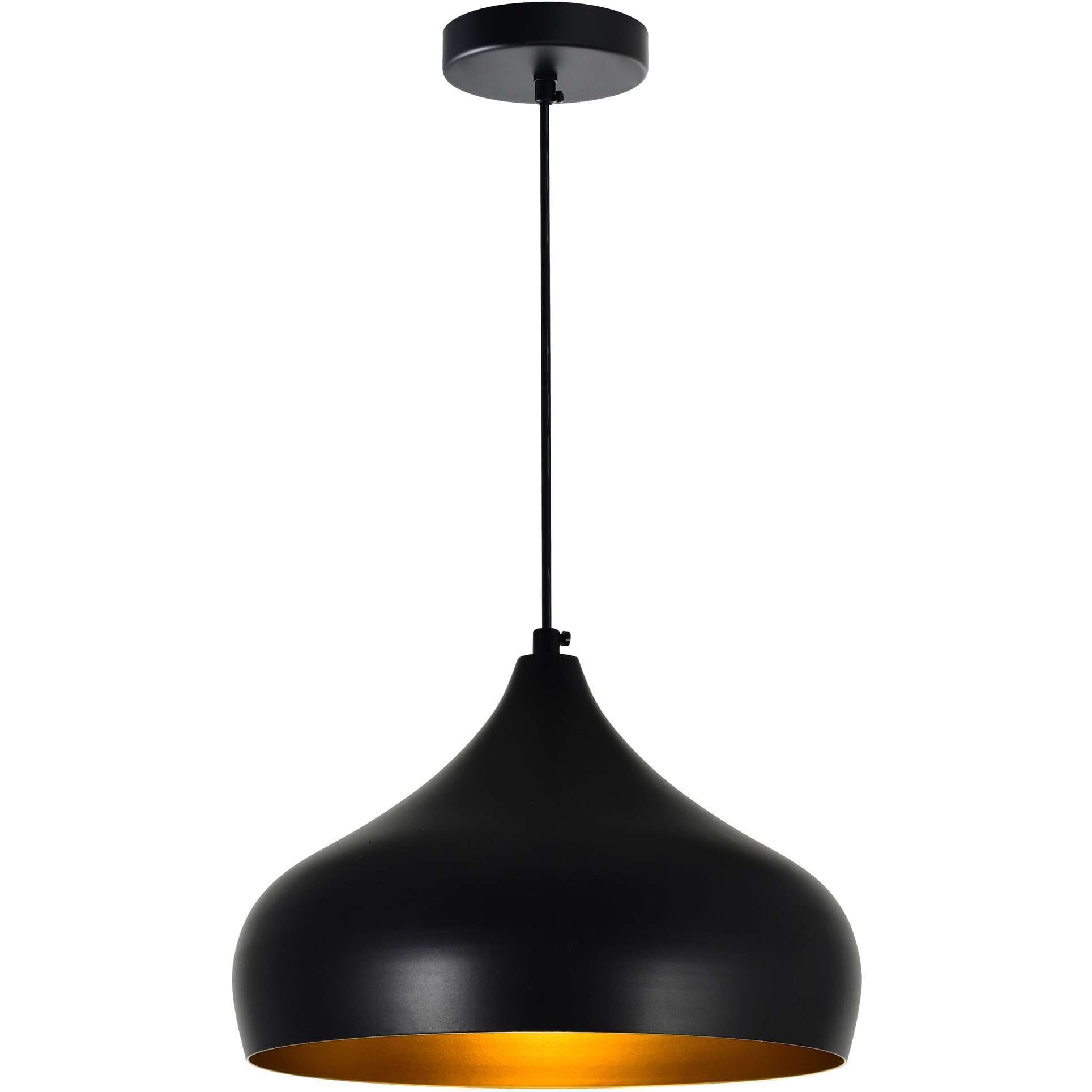 Dynamic 1 Light 16 inch Black Down Pendant Ceiling Light