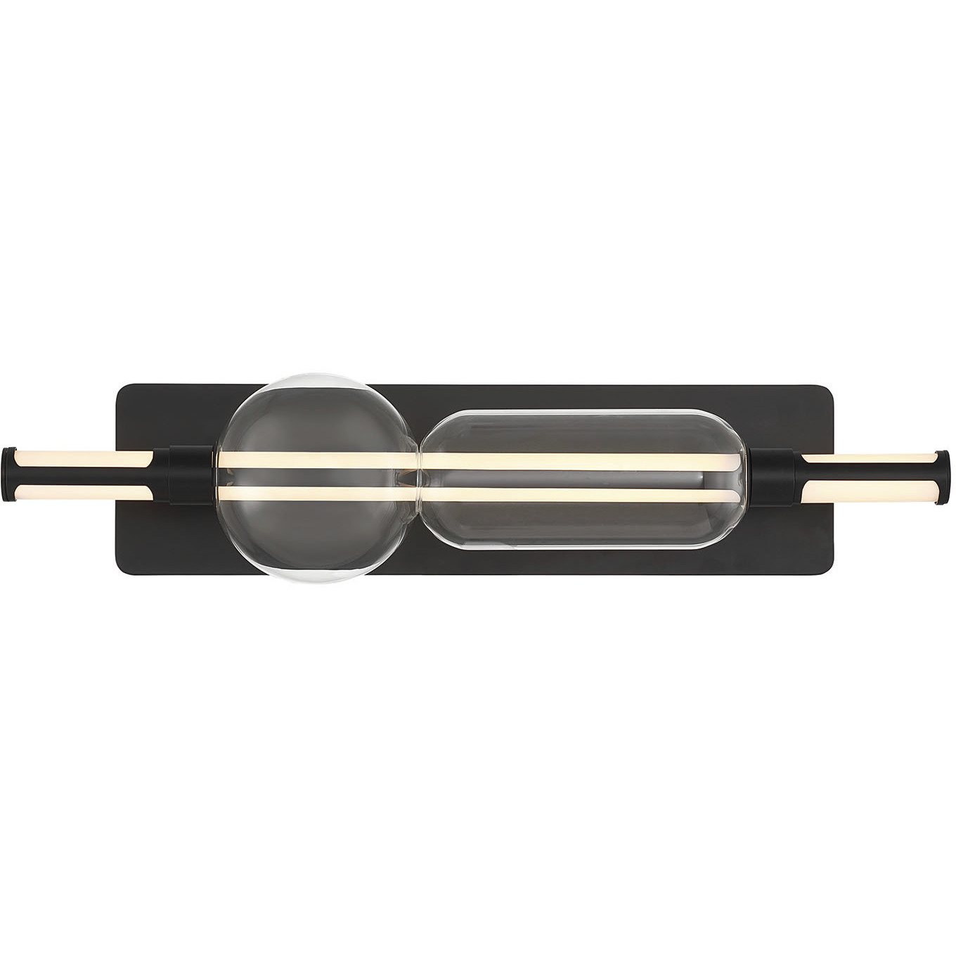 Lucent LED 26 inch Matte Black Vanity Light Wall Light