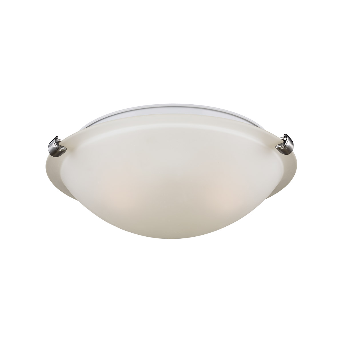 Clip 2 Light 12.25 inch Brushed Nickel Flush Mount Ceiling Light