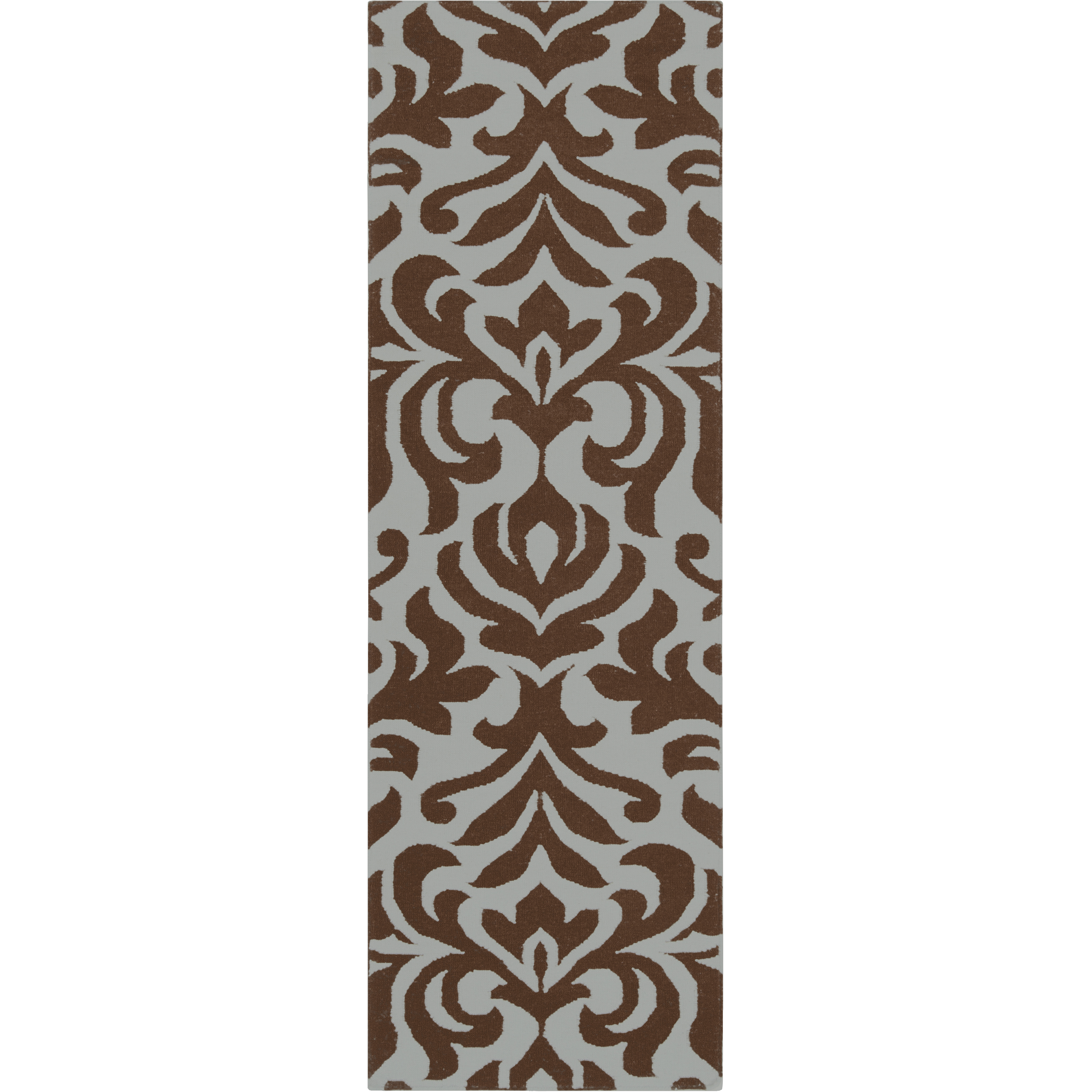 Market Place 96 X 30 inch Sage, Dark Brown Rug