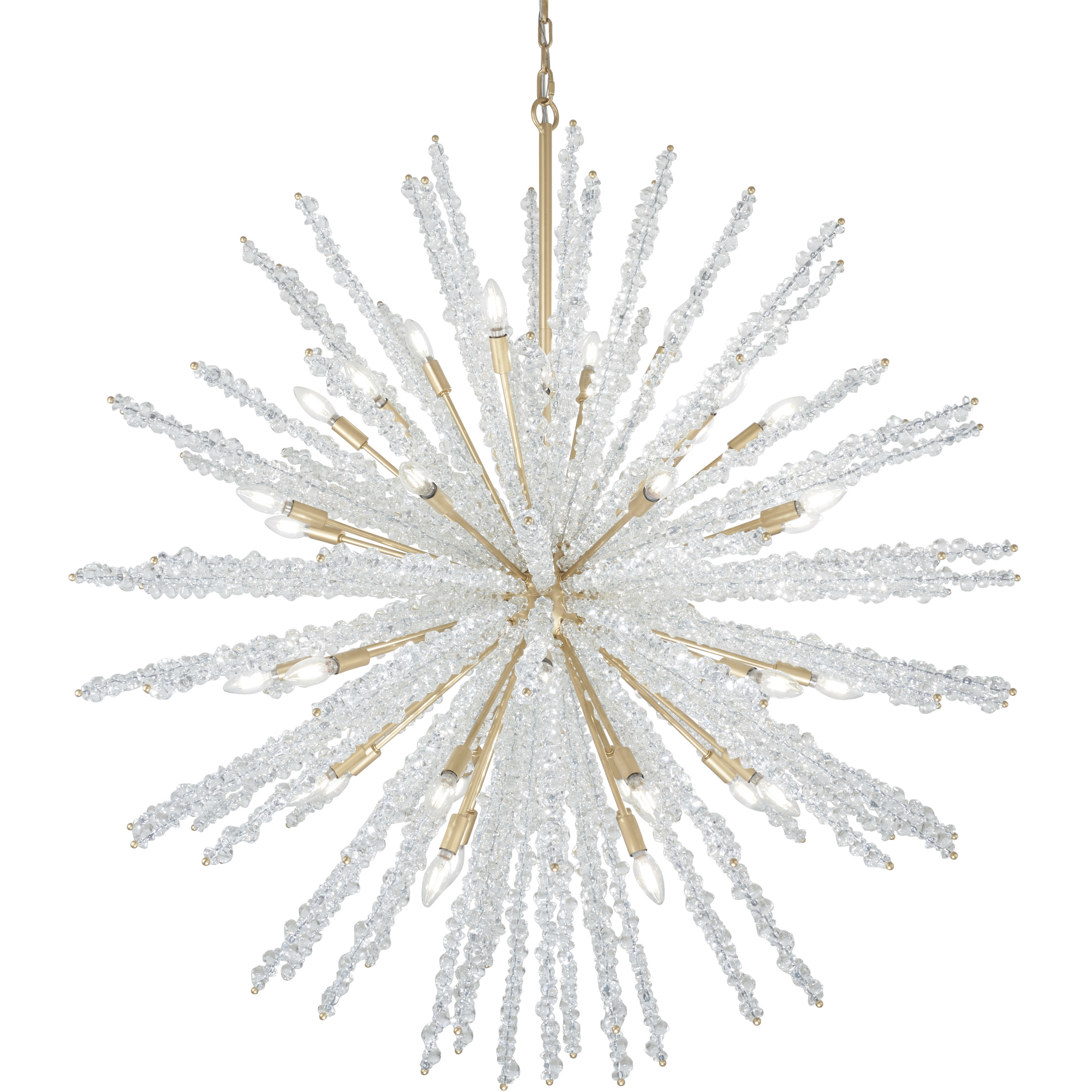 Aisi 40 Light 52 inch Fawn Gold Chandelier Ceiling Light