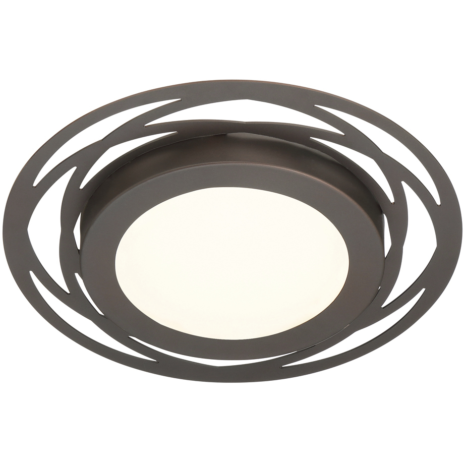 Edge Lit LED 12 inch Satin Bronze Flushmount Ceiling Light