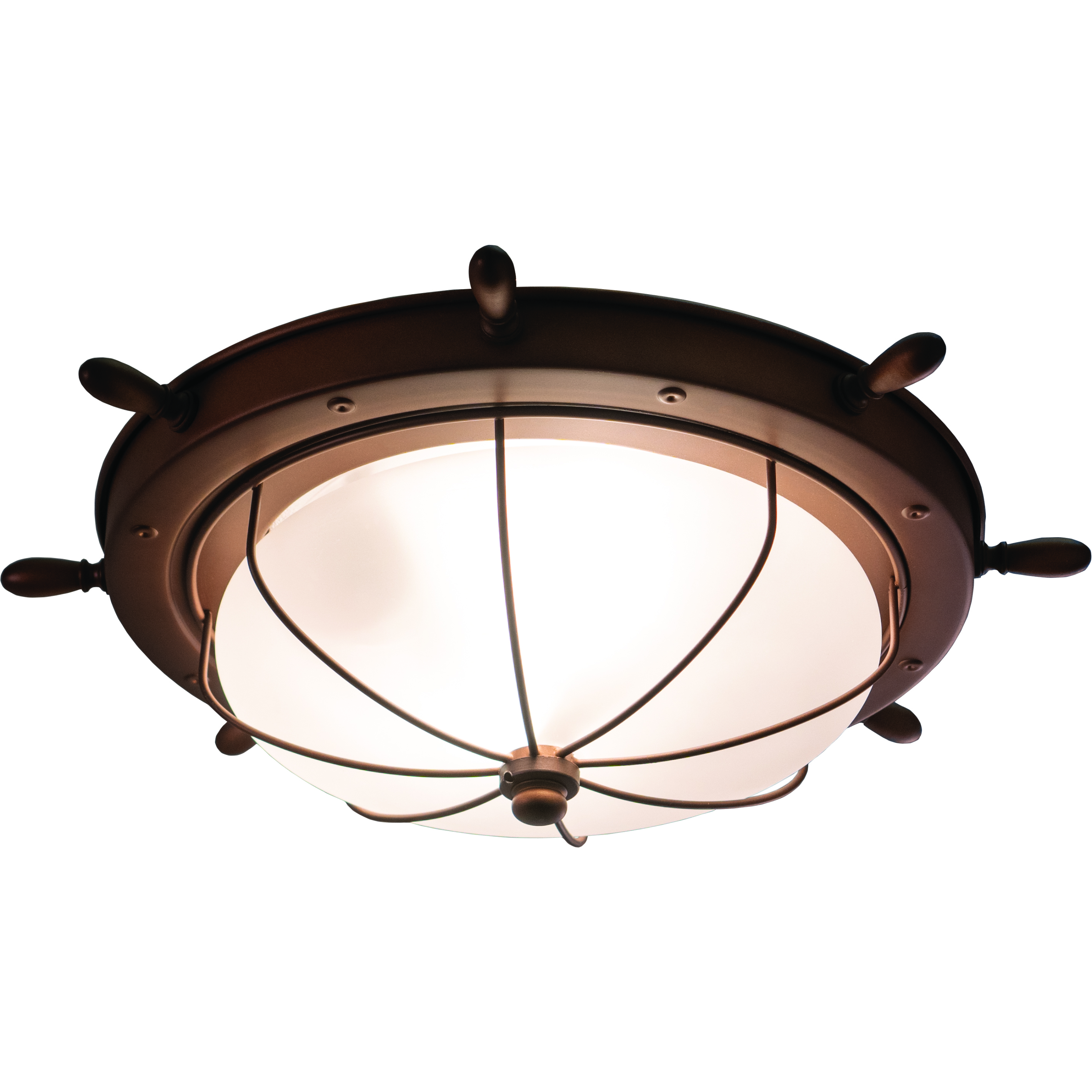 Orleans LED 15 inch Antique Red Copper Outdoor Ceiling