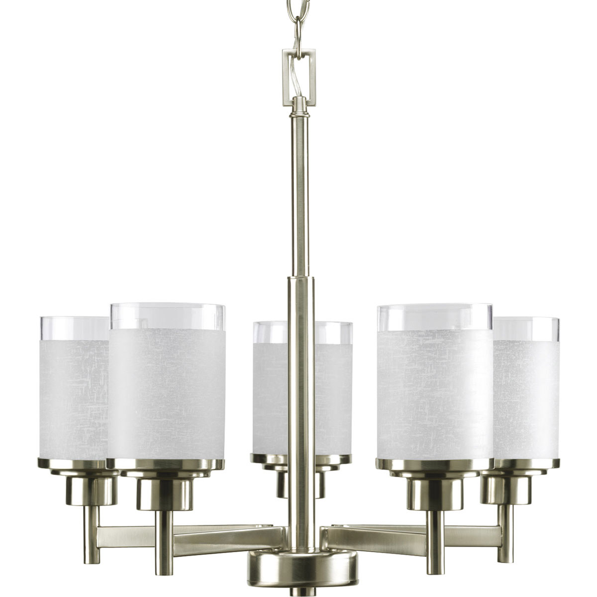 Lyndon 5 Light 20 inch Brushed Nickel Chandelier Ceiling Light