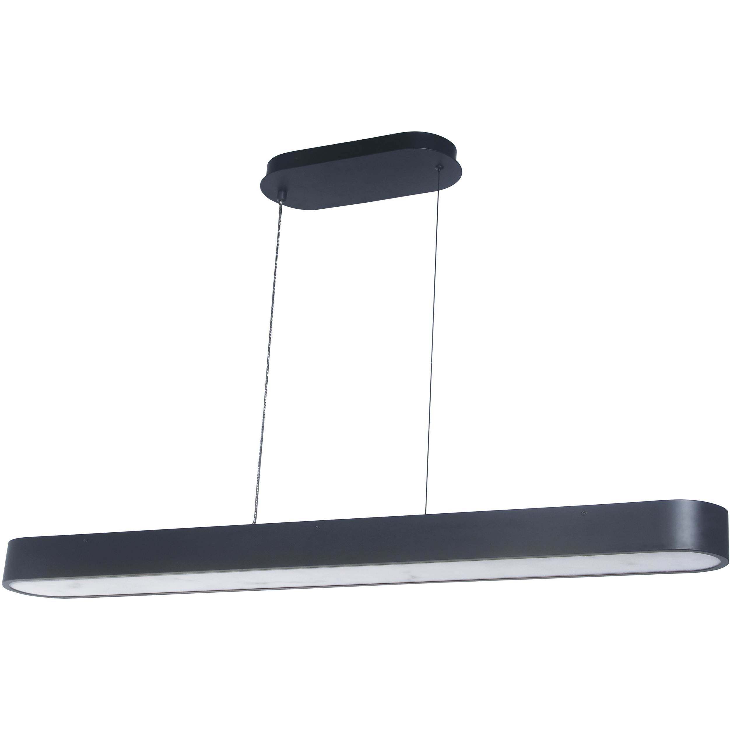 Walsh LED 40 inch Matte Black Horizontal Pendant Ceiling Light