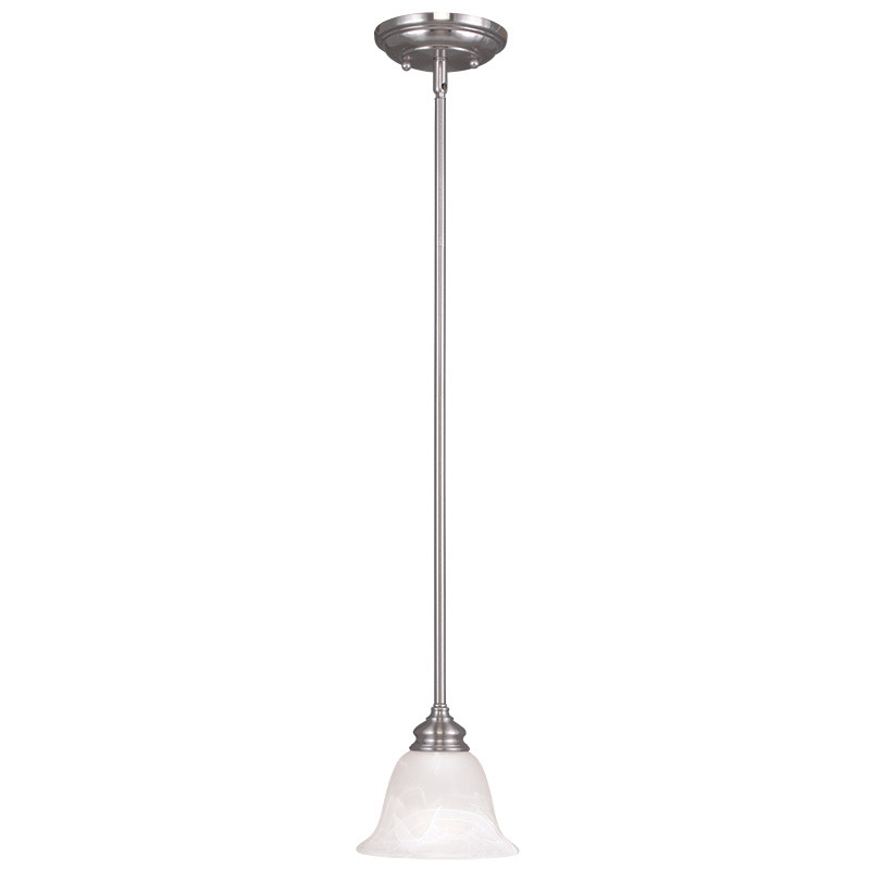 Essex 1 Light 6.25 inch Brushed Nickel Mini Pendant Ceiling Light